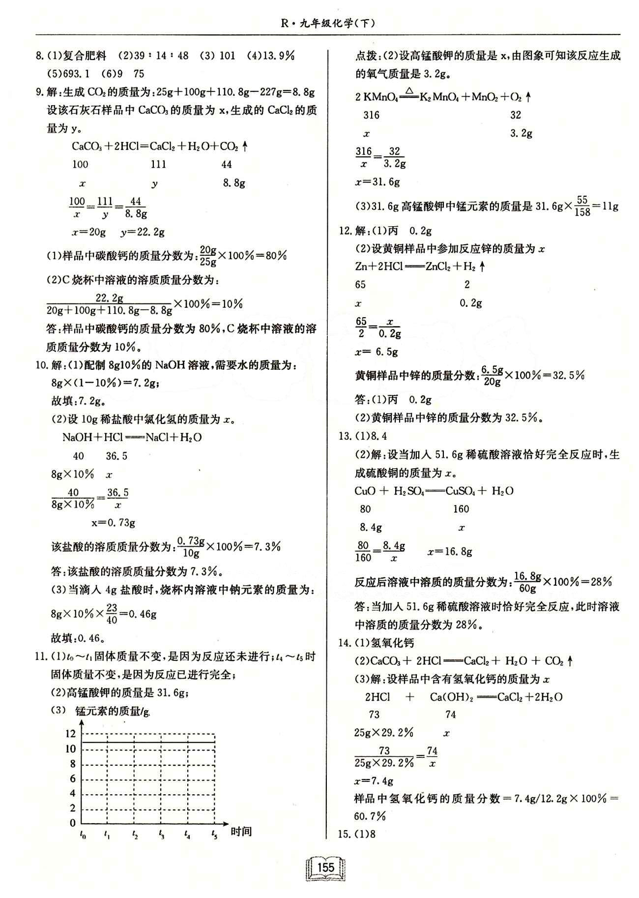 啟東中學(xué)作業(yè)本 啟東系列同步篇九年級下化學(xué)龍門書局 作業(yè) [19]