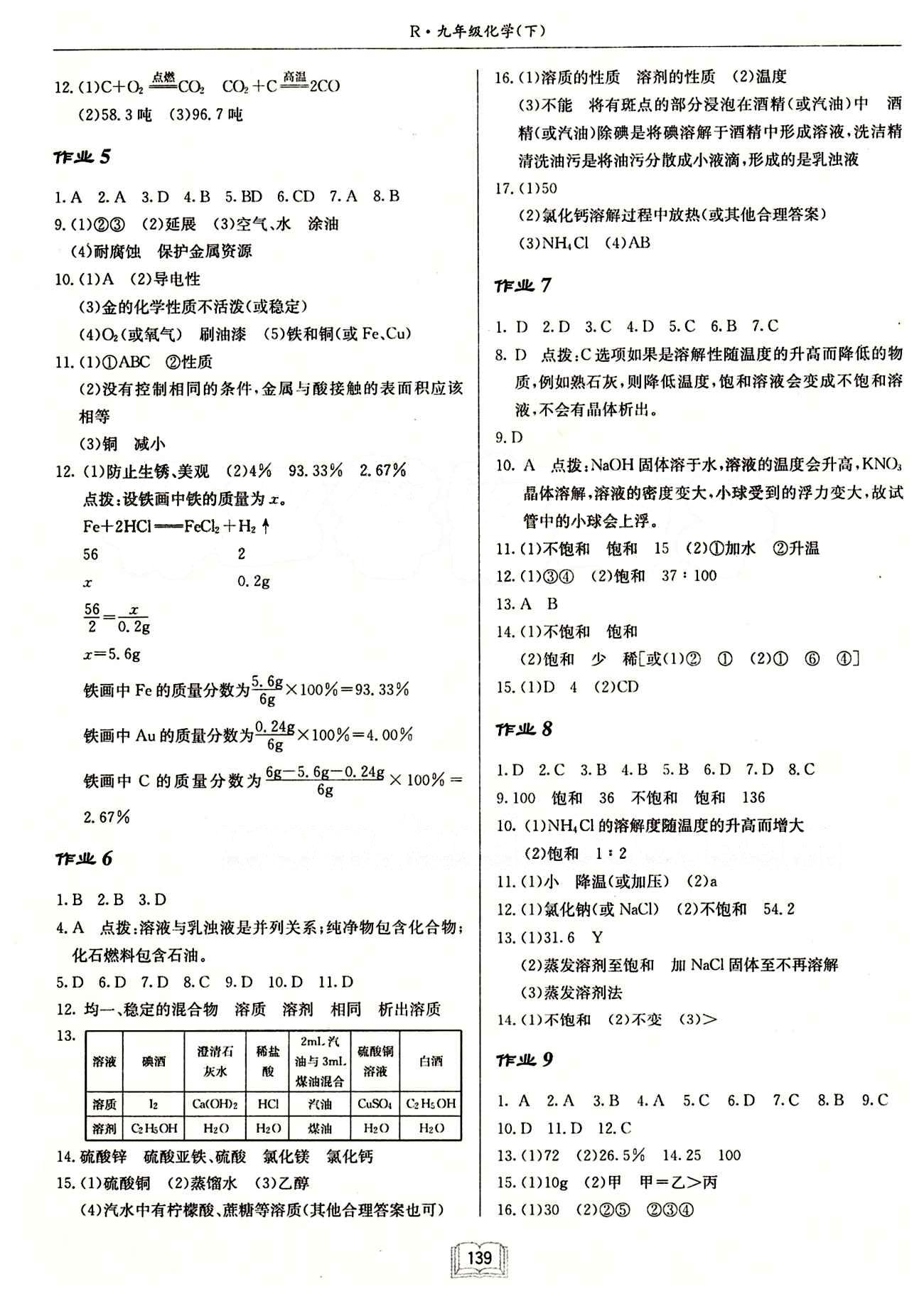 啟東中學(xué)作業(yè)本 啟東系列同步篇九年級下化學(xué)龍門書局 作業(yè) [3]