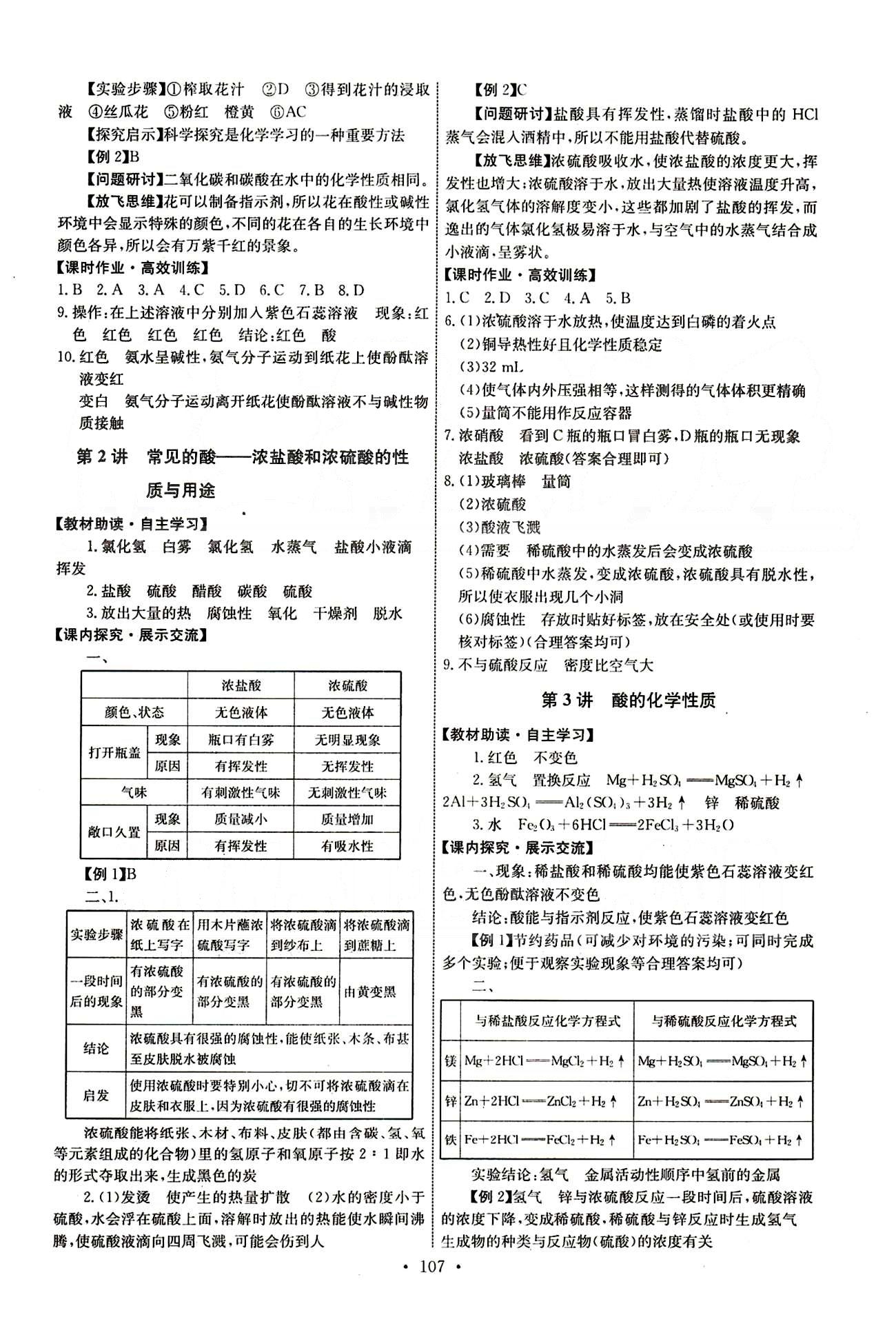 2015年能力培养与测试九年级化学下册人教版 第十单元　酸和碱 [2]