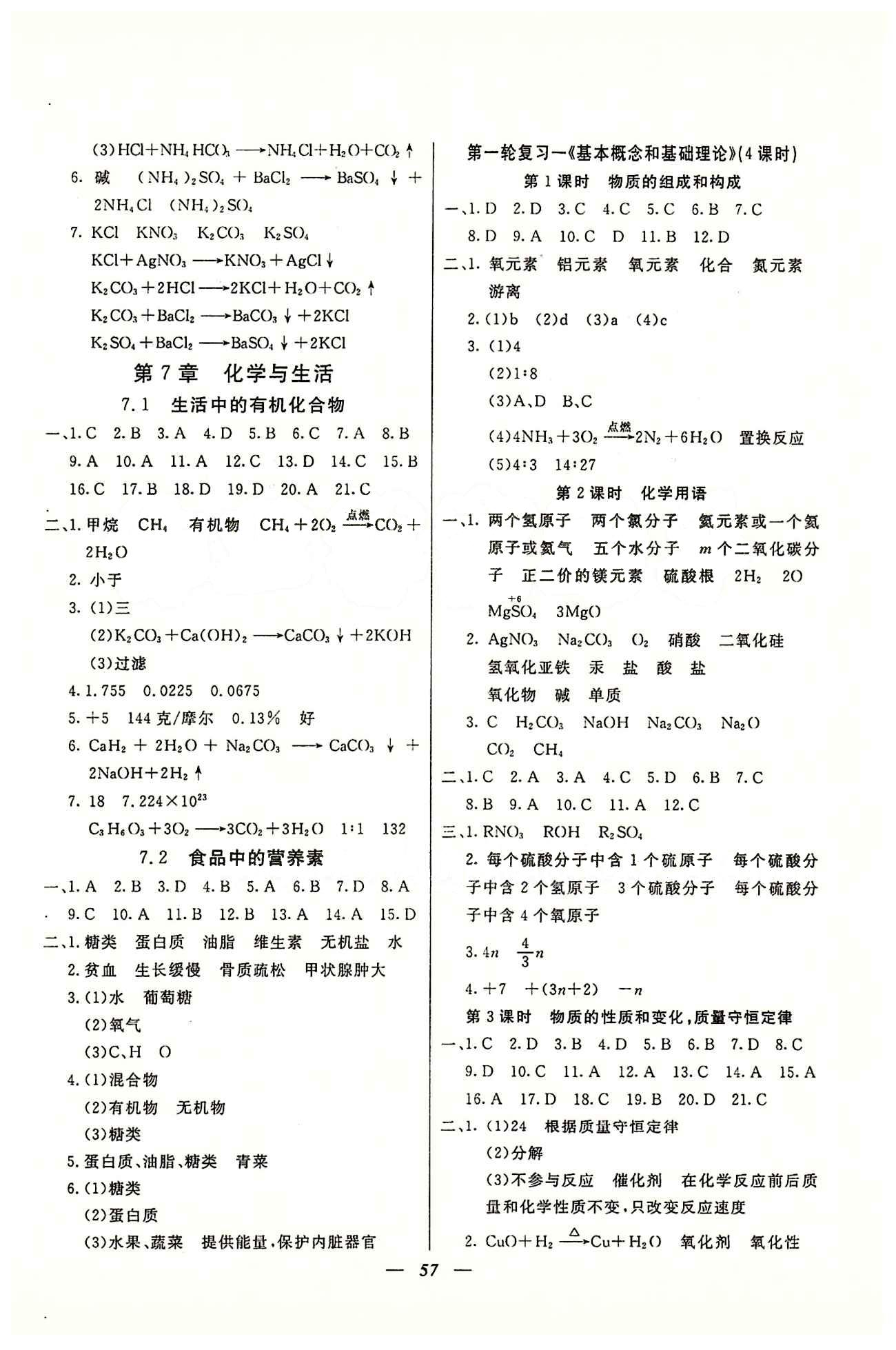 金牌教练九年级下化学吉林教育出版社 第五章-第七章 [5]