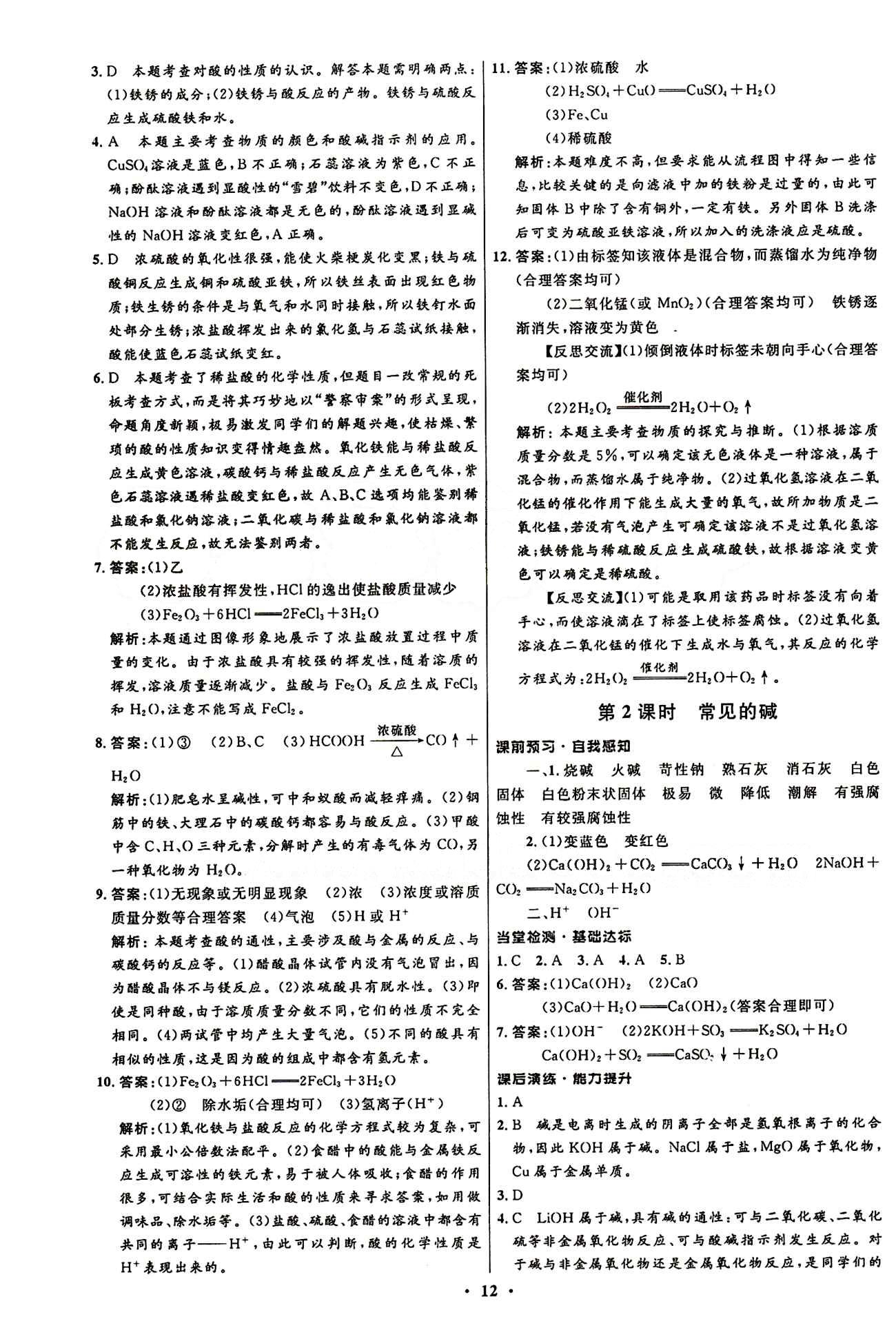 2015志鴻優(yōu)化初中同步測(cè)控全優(yōu)設(shè)計(jì)九年級(jí)下化學(xué)知識(shí)出版社 第十單元　酸和堿 [2]