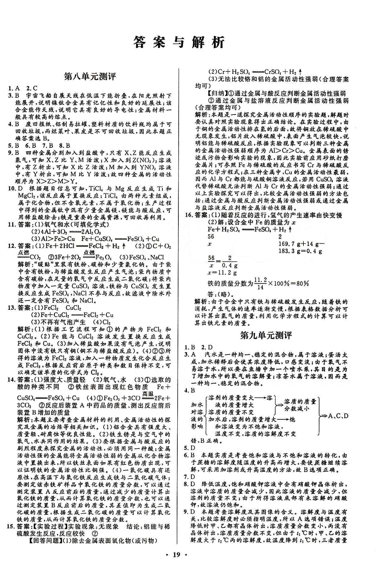 2015志鴻優(yōu)化初中同步測控全優(yōu)設(shè)計九年級下化學(xué)知識出版社 單元測評 [1]