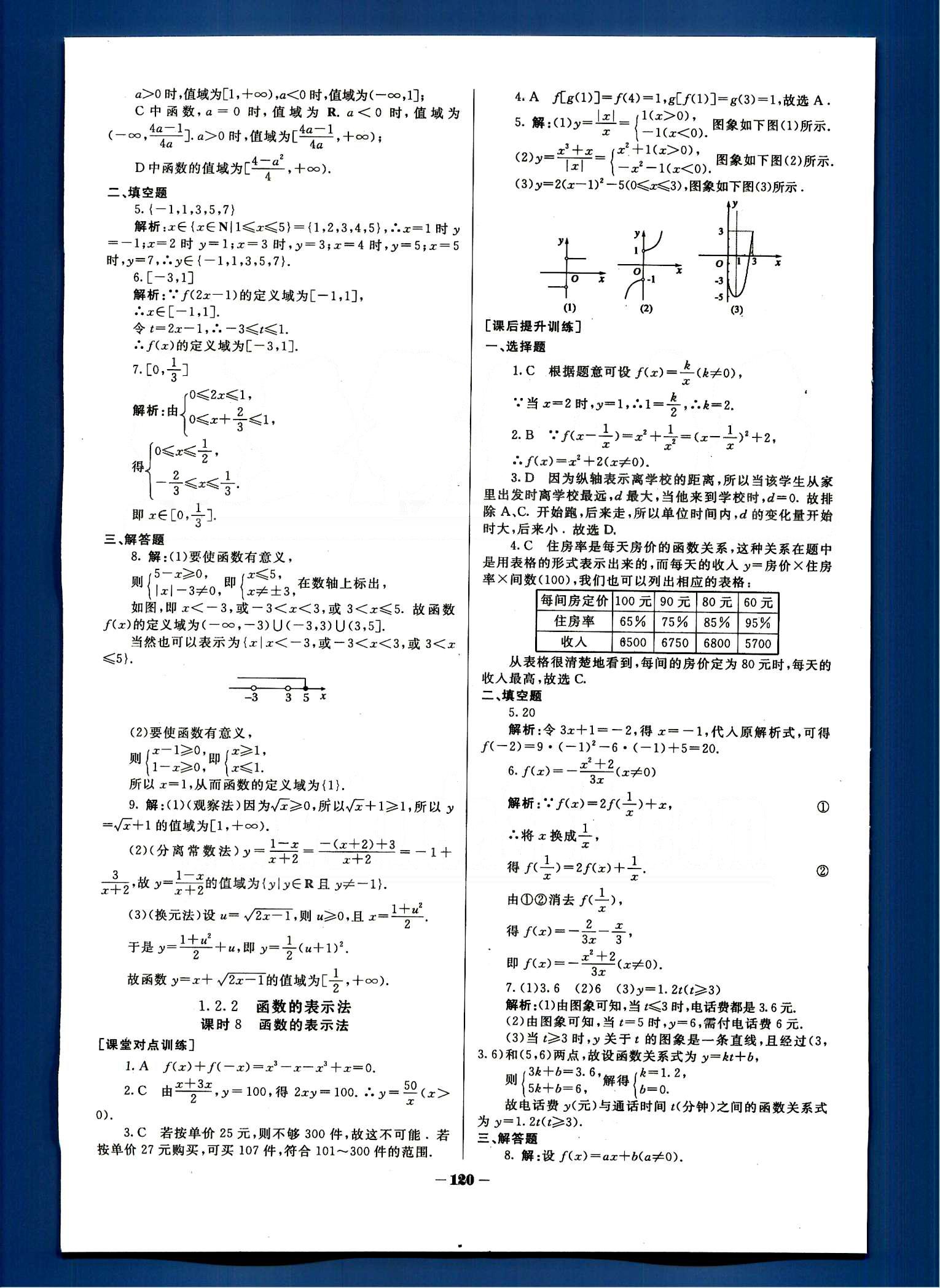 金版教程-作業(yè)與測評-數(shù)學A光明日報出版社必修1 第一章　集合與函數(shù)概念 [5]