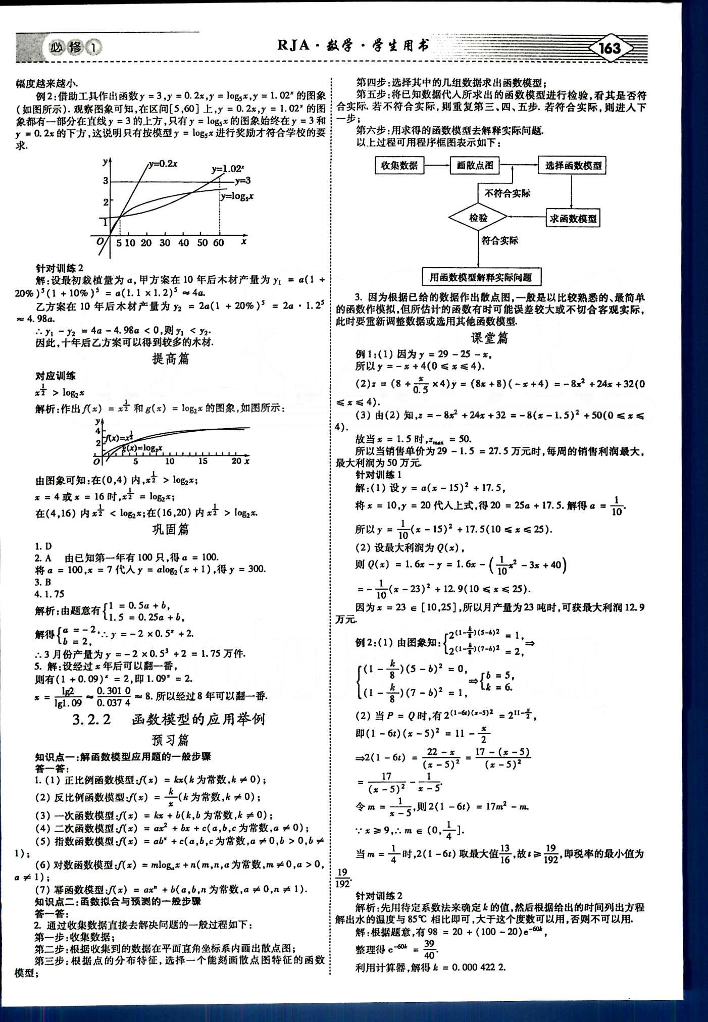 紅對勾-講與練數(shù)學內(nèi)蒙古大學出版社必修1 第三章　函數(shù)的應用 [4]