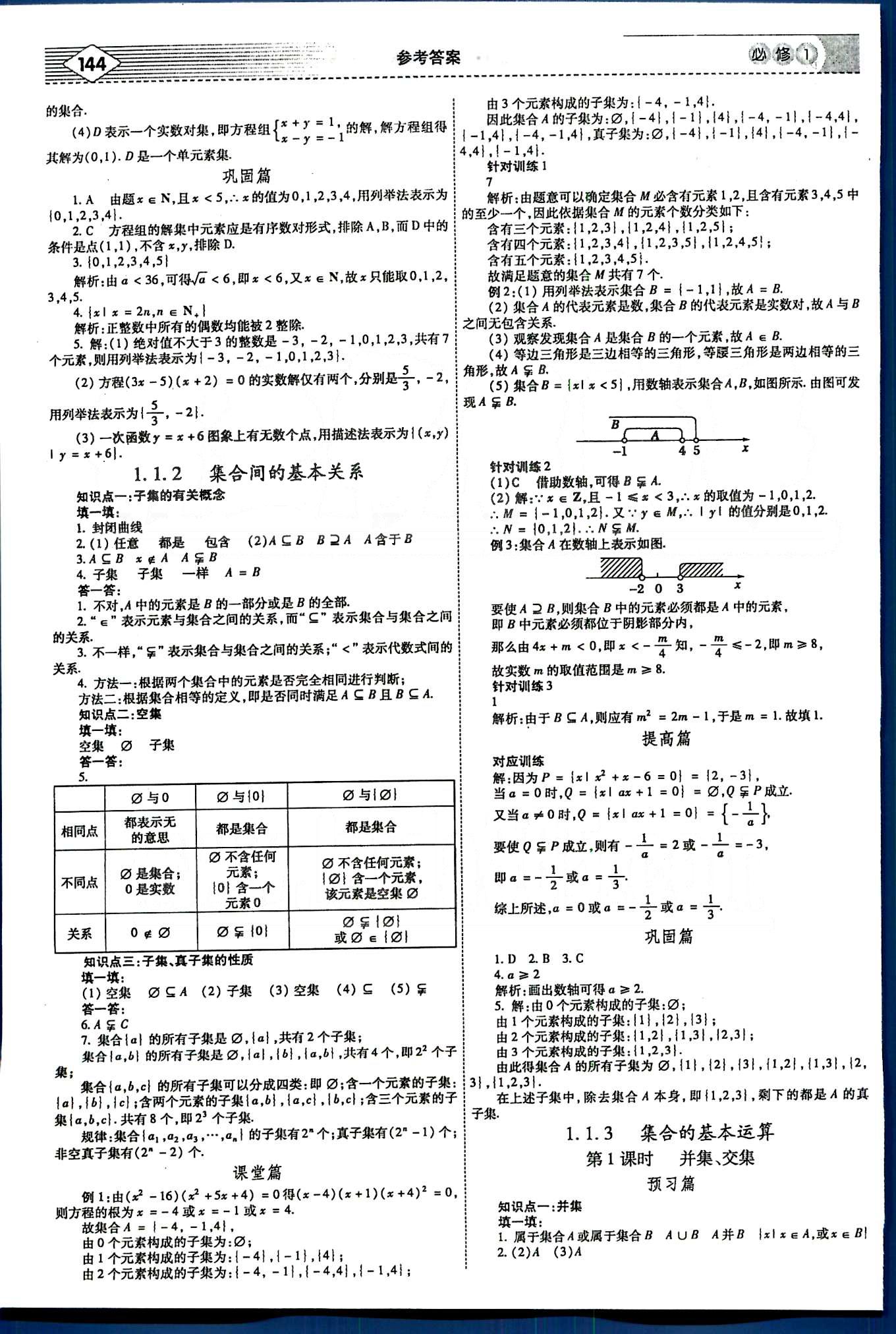 紅對勾-講與練數(shù)學內蒙古大學出版社必修1 第一章　集合與函數(shù)概念 [2]