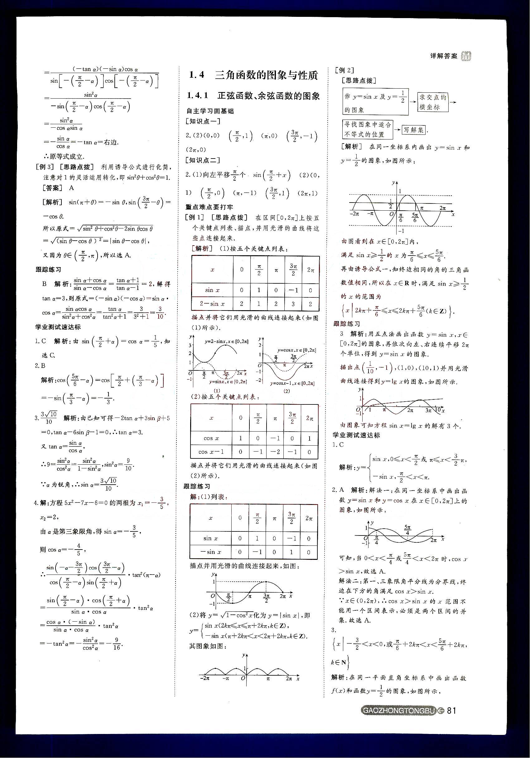 2015年名師伴你行高中同步導(dǎo)學(xué)案數(shù)學(xué)必修4人教版 第2部分 [2]