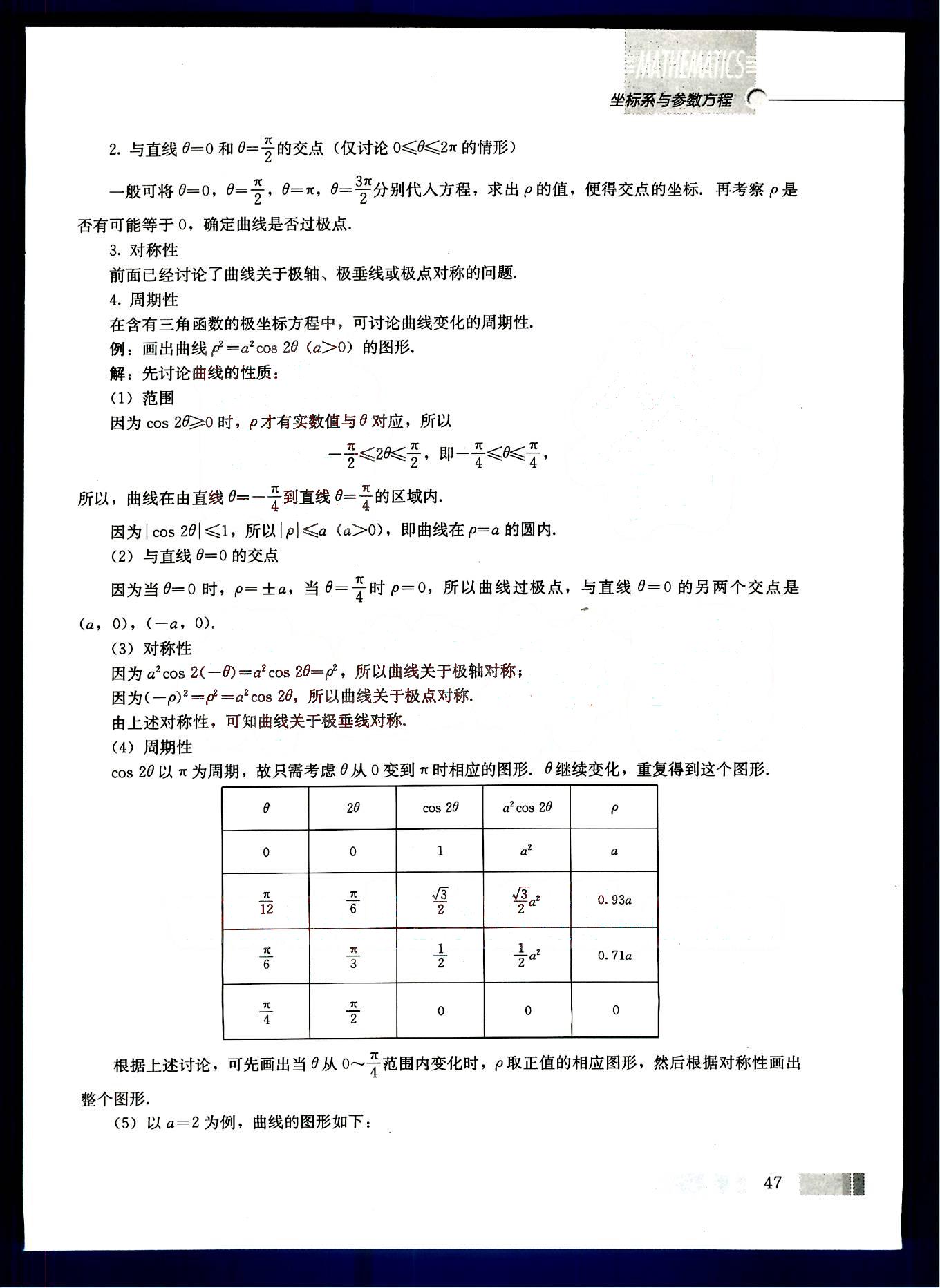 課本高中數(shù)學(xué)-選修4-4-人教版人民教育出版社 第4部分 [3]