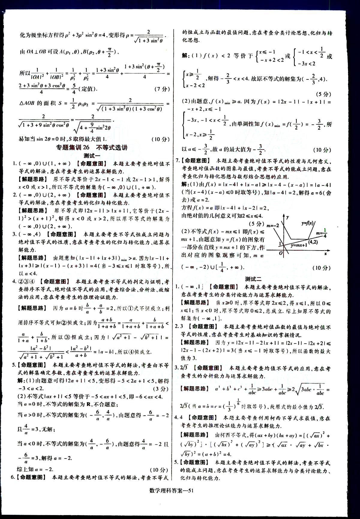 金考卷特快專遞-2015高考專題沖關(guān)訓(xùn)練-第3期-數(shù)學(xué)新疆青少年出版社 第11部分 [1]