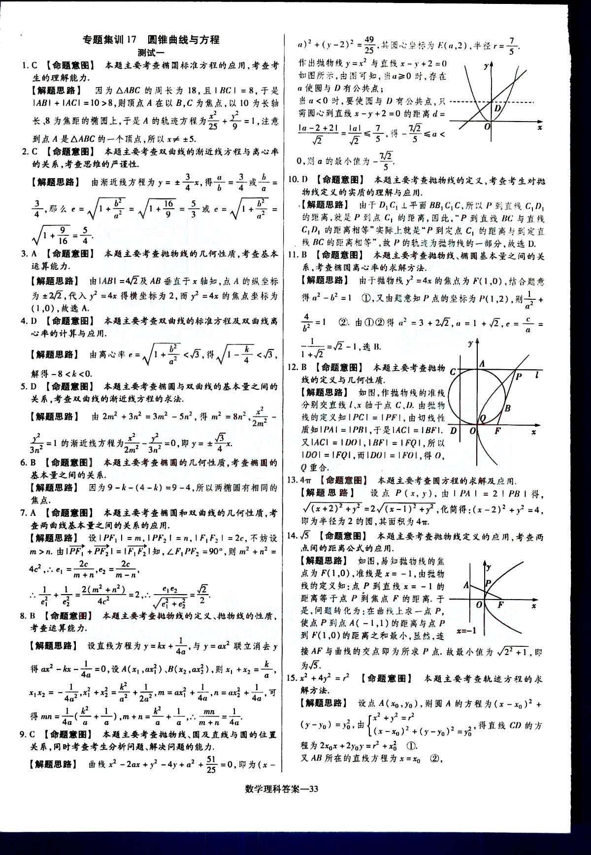 金考卷特快專遞-2015高考專題沖關(guān)訓(xùn)練-第3期-數(shù)學(xué)新疆青少年出版社 第7部分 [3]