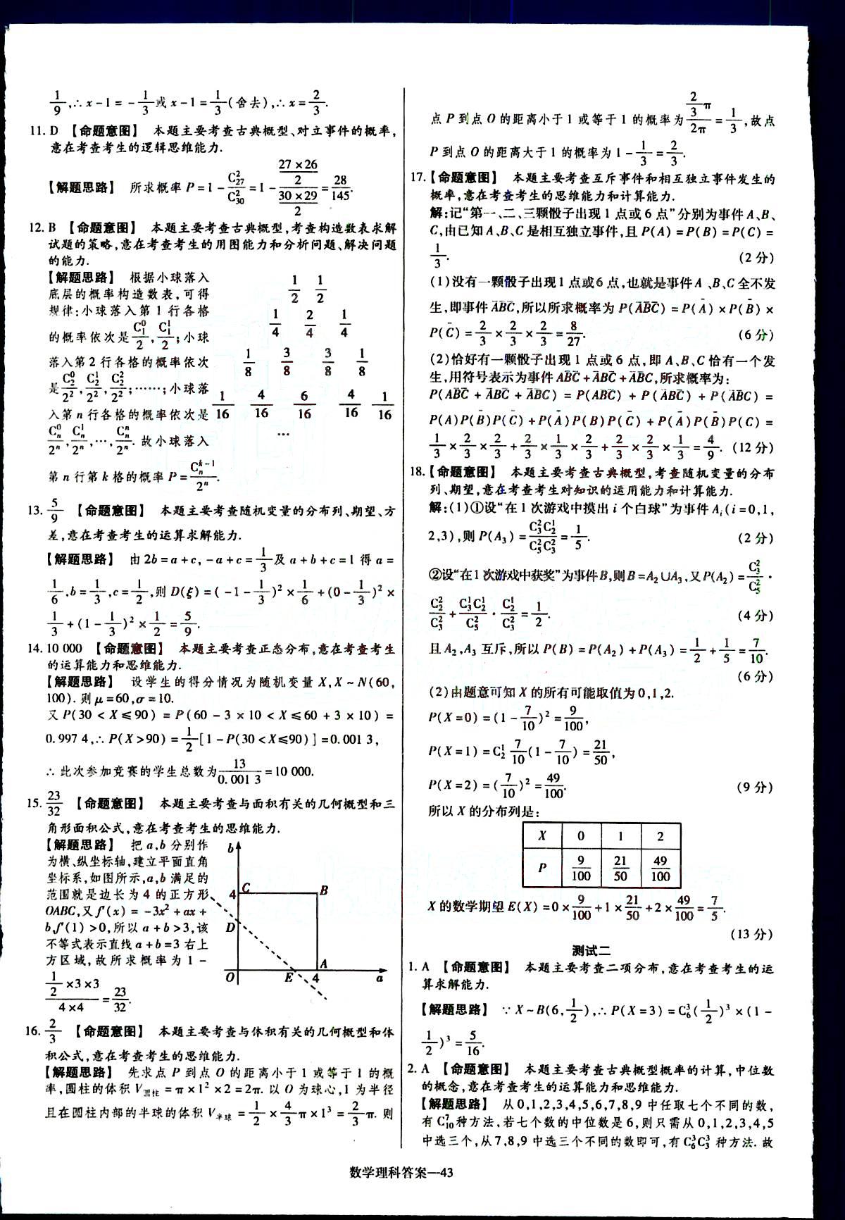 金考卷特快專遞-2015高考專題沖關(guān)訓(xùn)練-第3期-數(shù)學(xué)新疆青少年出版社 第9部分 [3]