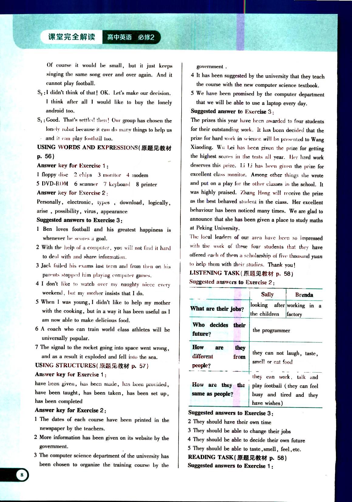 課本人教版高中英語(yǔ)必修二人民教育出版社1 第2部分 [3]