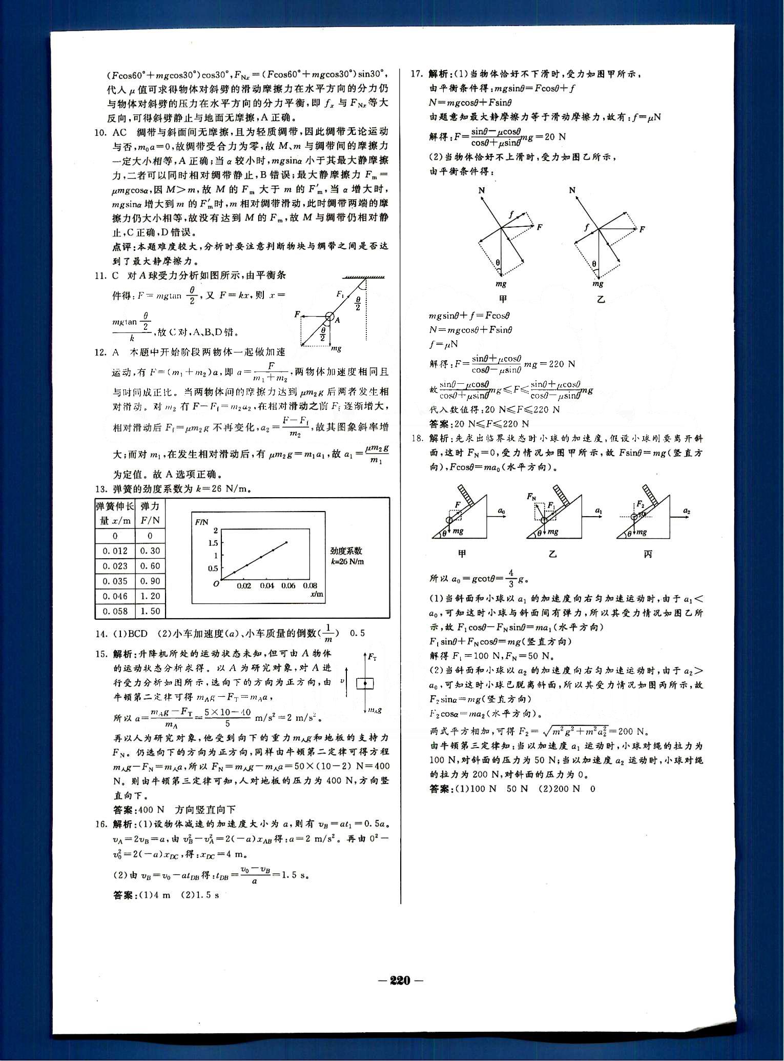 金版教程-作業(yè)與測評物理光明日報出版社必修1 單元測評 [13]