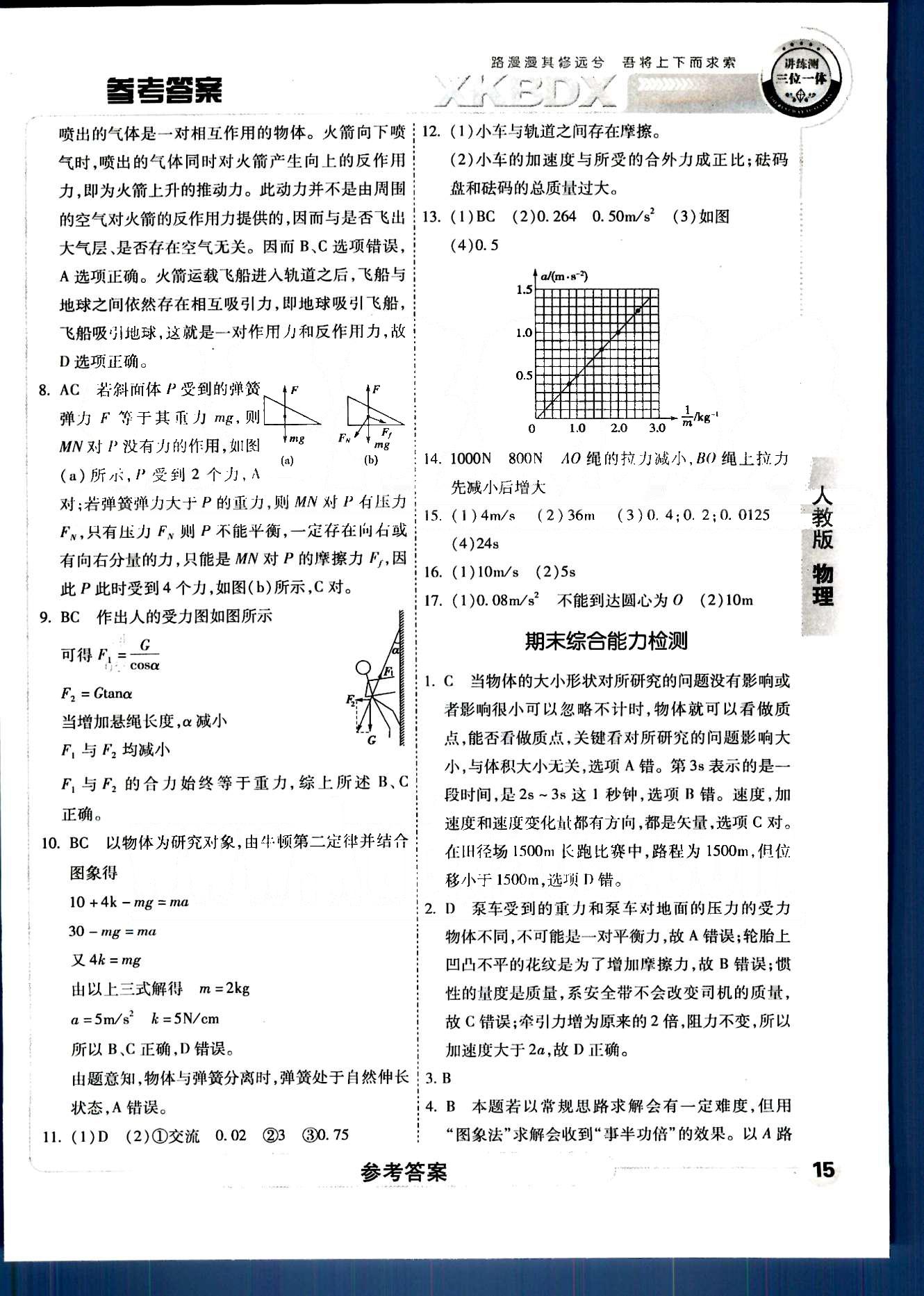 成才之路-高中新課程學(xué)習(xí)指導(dǎo)物理中國和平出版社必修1 第三章-第四章 [8]