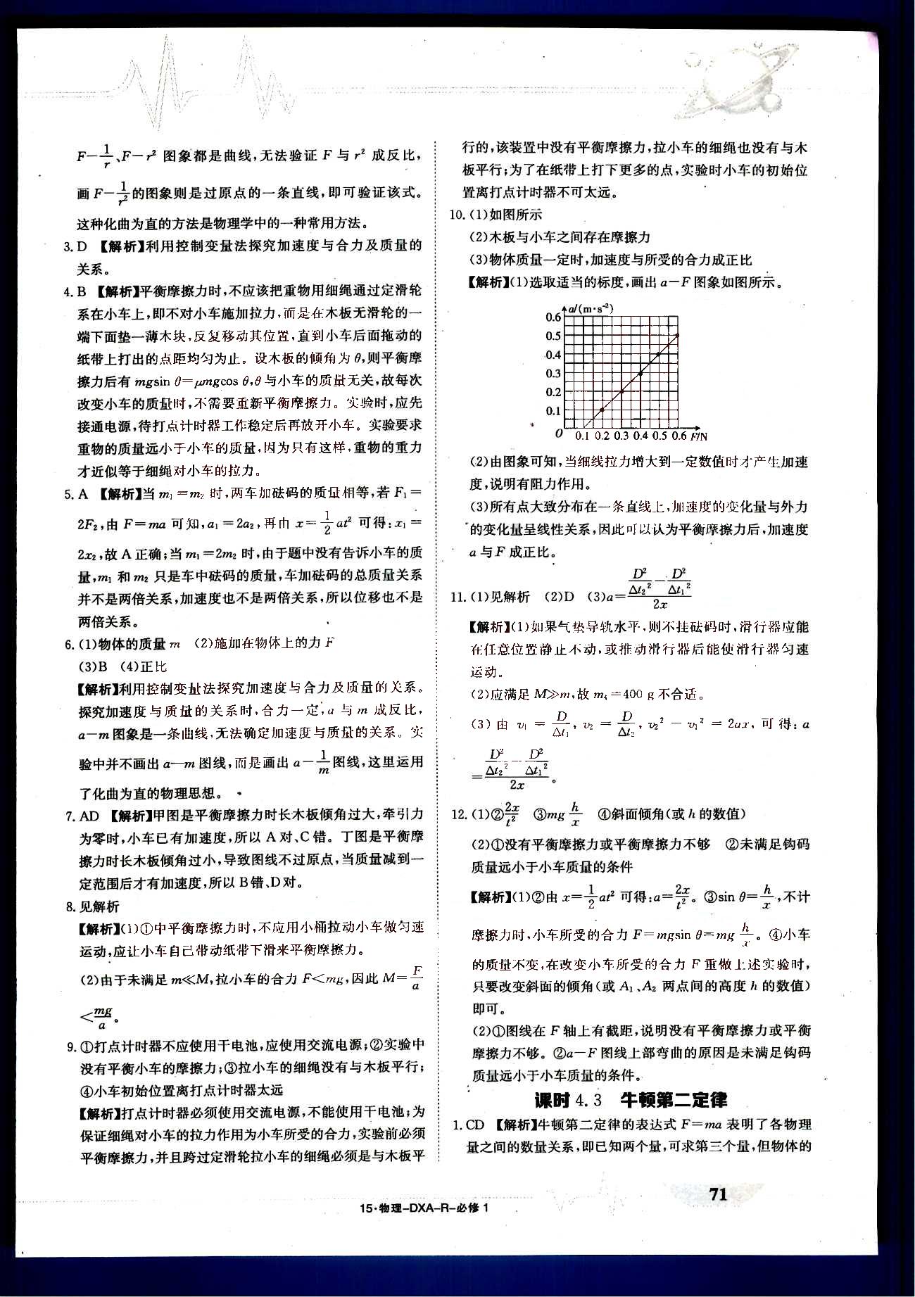 金太陽導學案-固學案-物理-必修1江西教育出版社 第4部分 [2]