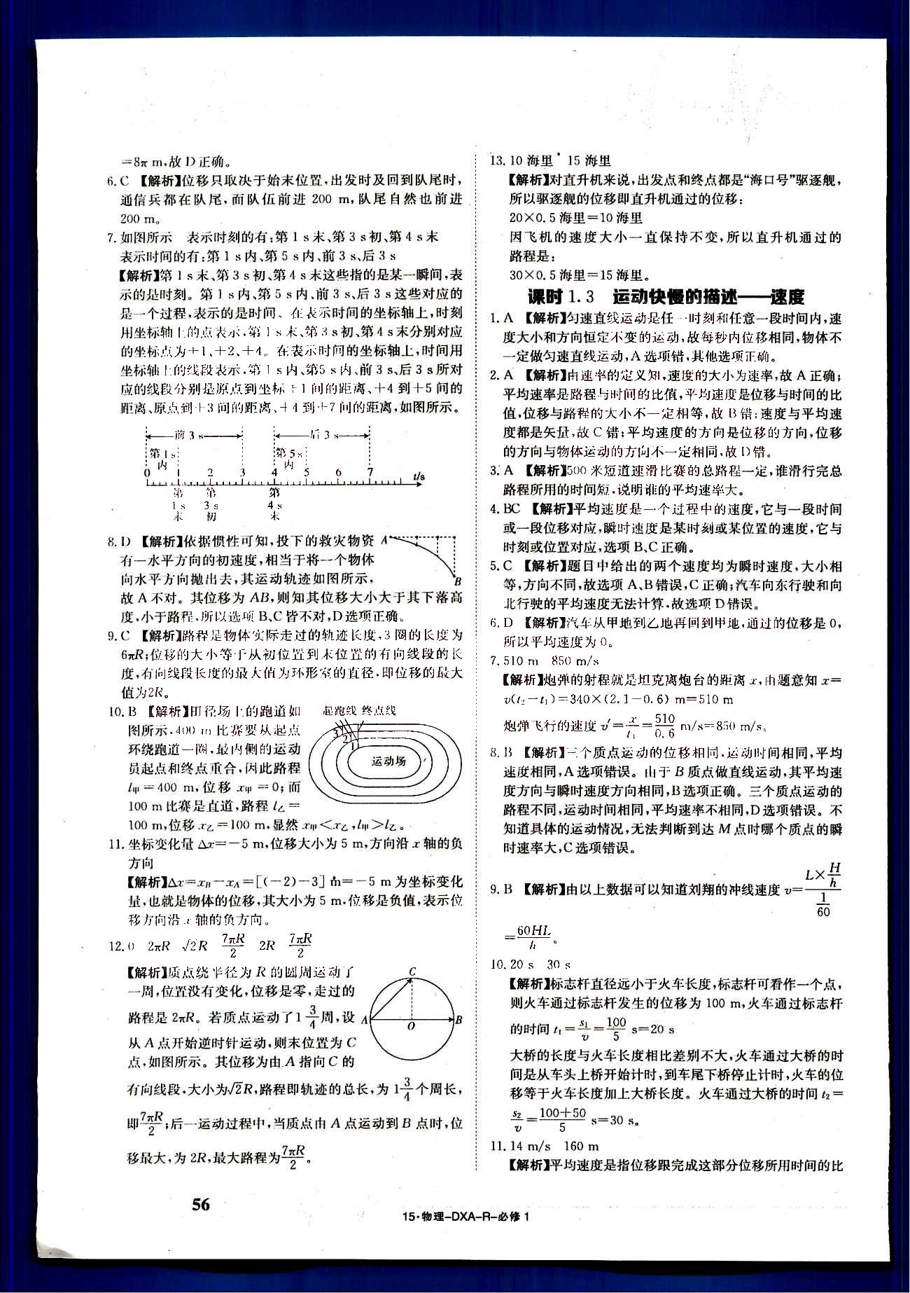 金太陽導(dǎo)學(xué)案-固學(xué)案-物理-必修1江西教育出版社 第1部分 [2]