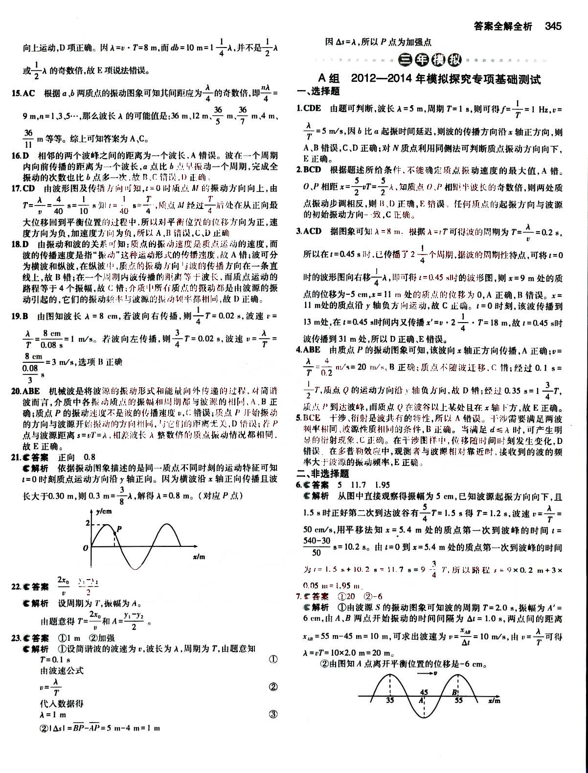 2015五年高考三年模擬-高考物理-B版教育科學(xué)出版社 第14部分 [2]