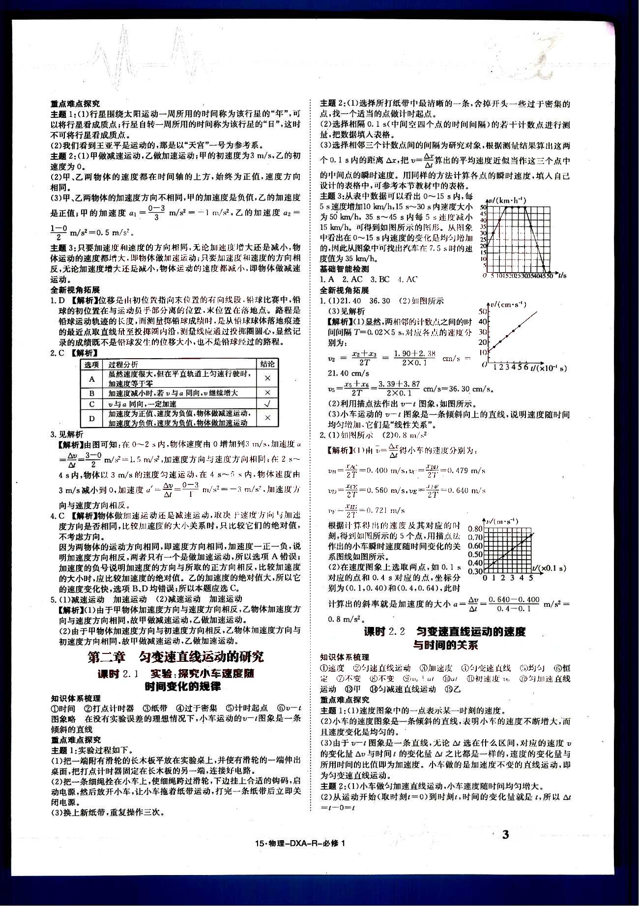 金太陽導學案-導學案-物理-必修1江西教育出版社 第1部分 [3]