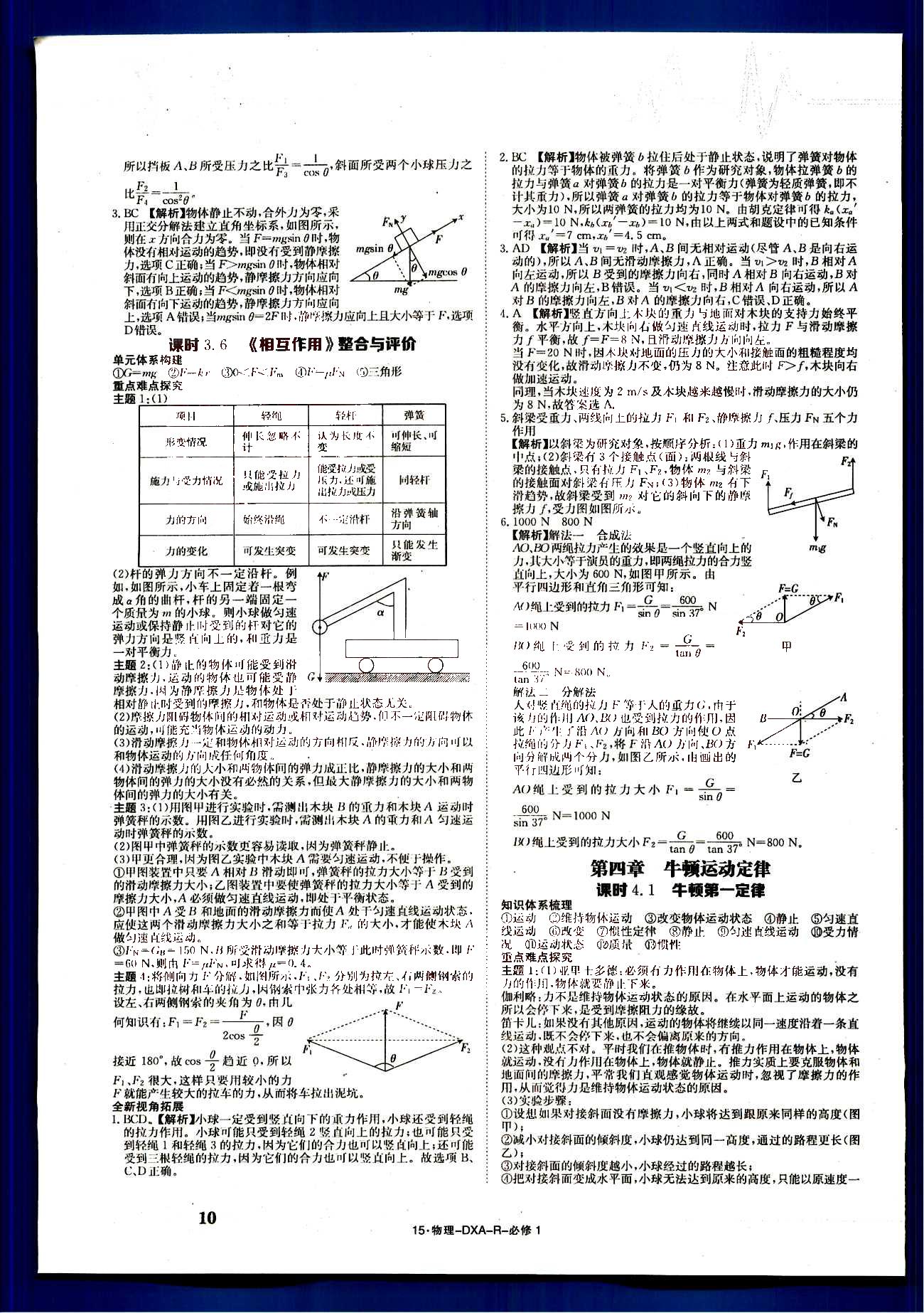 金太陽(yáng)導(dǎo)學(xué)案-導(dǎo)學(xué)案-物理-必修1江西教育出版社 第2部分 [5]