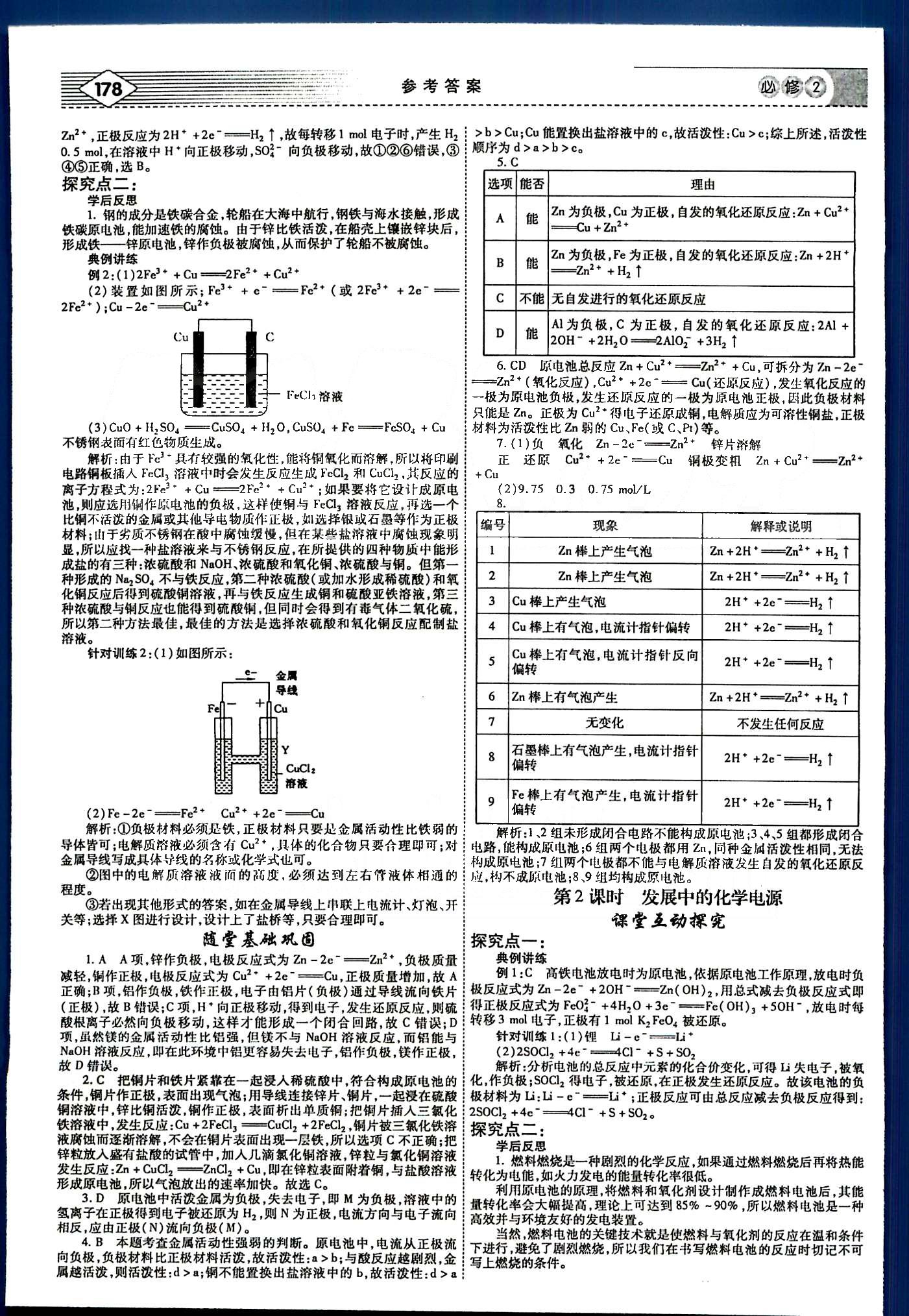 紅對勾-講與練化學(xué)內(nèi)蒙古大學(xué)出版社必修2 第二章　化學(xué)反應(yīng)與能量 [2]