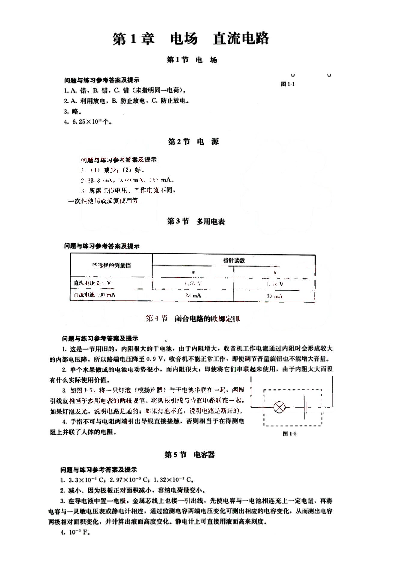 課本高中物理 選修2-1 人教版人民教育出版社 第1部分 [1]