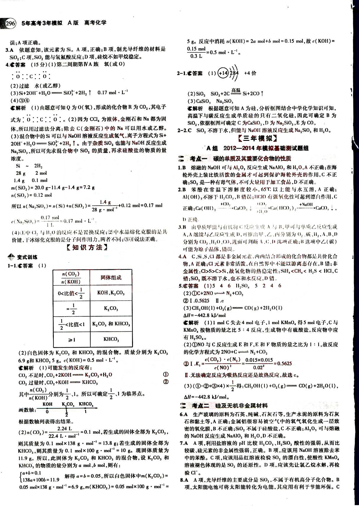 2015五年高考三年模擬-高考化學(xué)-A版教育科學(xué)出版社 第7部分 [4]