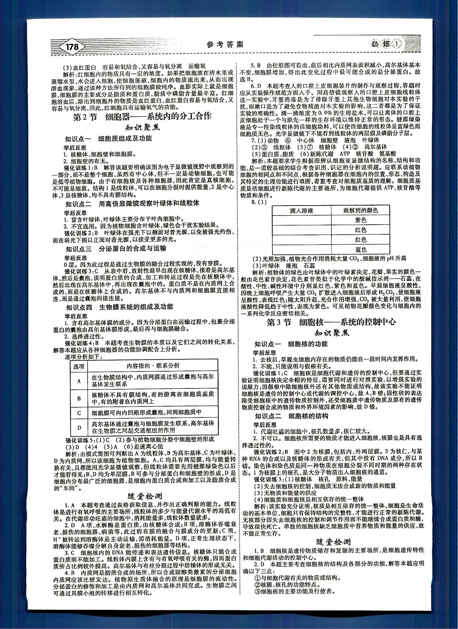 紅對(duì)勾-講與練生物內(nèi)蒙古大學(xué)出版社必修1 講義手冊(cè) [6]