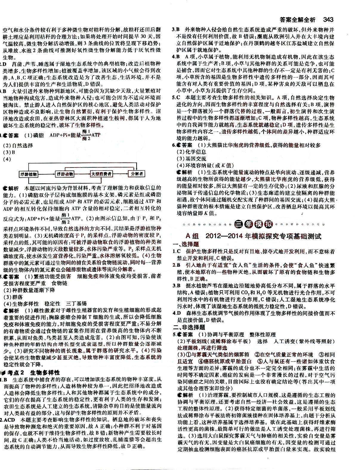 2015五年高考三年模擬-高考生物-B版教育科學(xué)出版社 第10部分 [4]