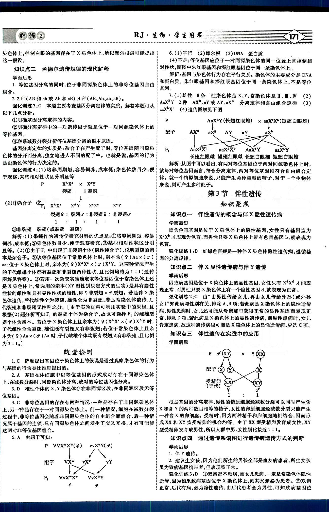 紅對(duì)勾-講與練生物內(nèi)蒙古大學(xué)出版社必修2 講義手冊(cè) [5]