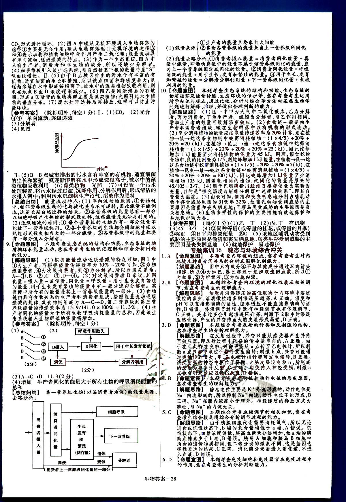 金考卷特快專遞-2015高考專題沖關(guān)訓(xùn)練-第3期-生物新疆青少年出版社 第6部分 [3]