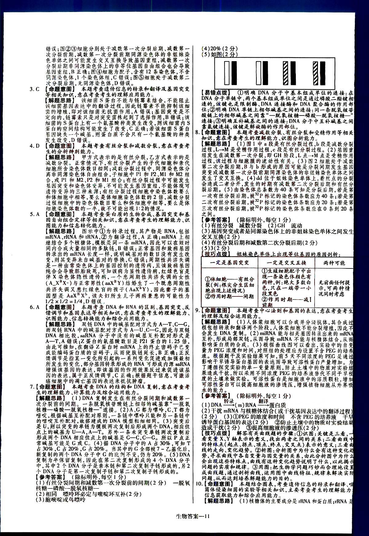 金考卷特快專遞-2015高考專題沖關(guān)訓(xùn)練-第3期-生物新疆青少年出版社 第3部分 [1]