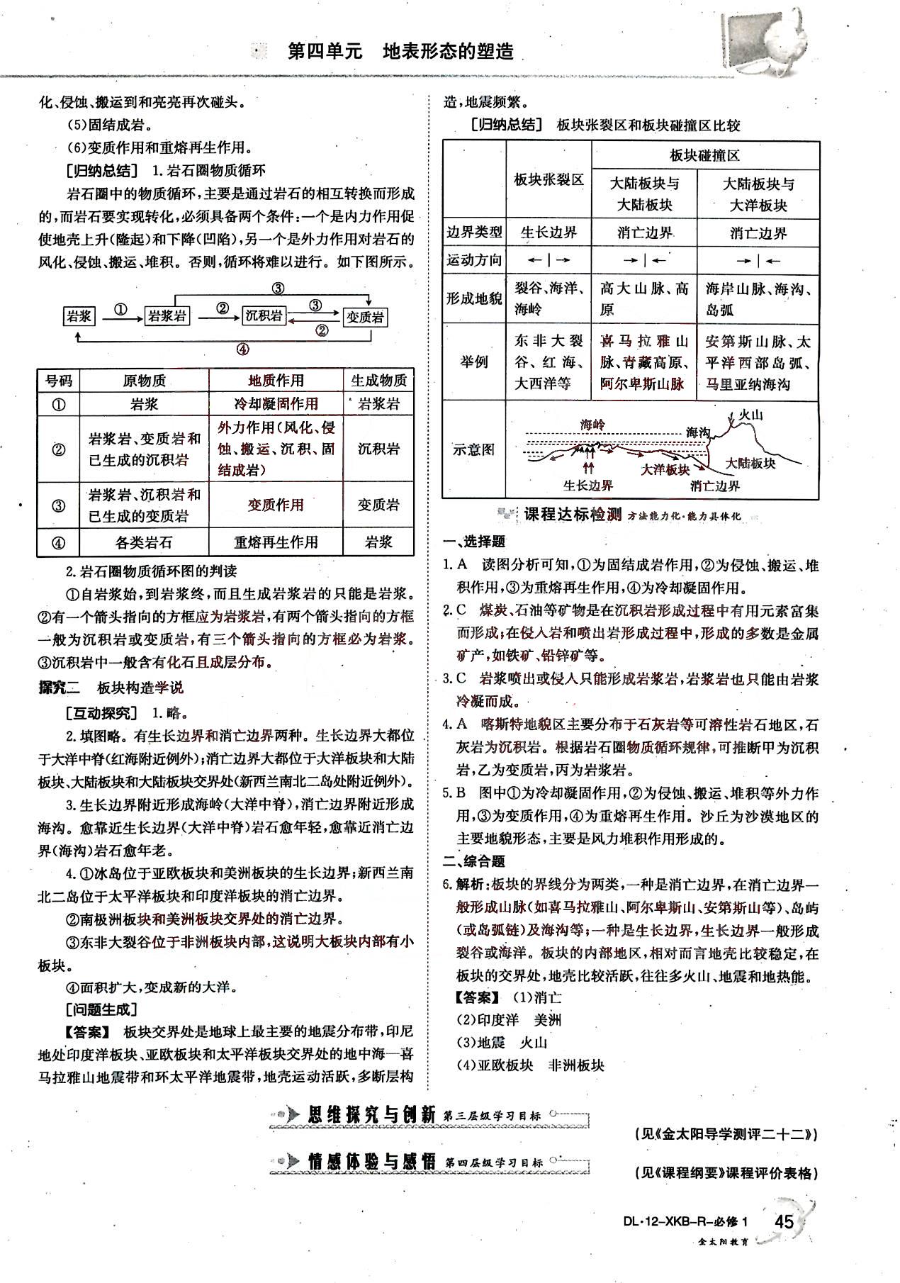 金太陽導(dǎo)學(xué)案-地理-必修1吉林文史出版社 第9部分 [3]