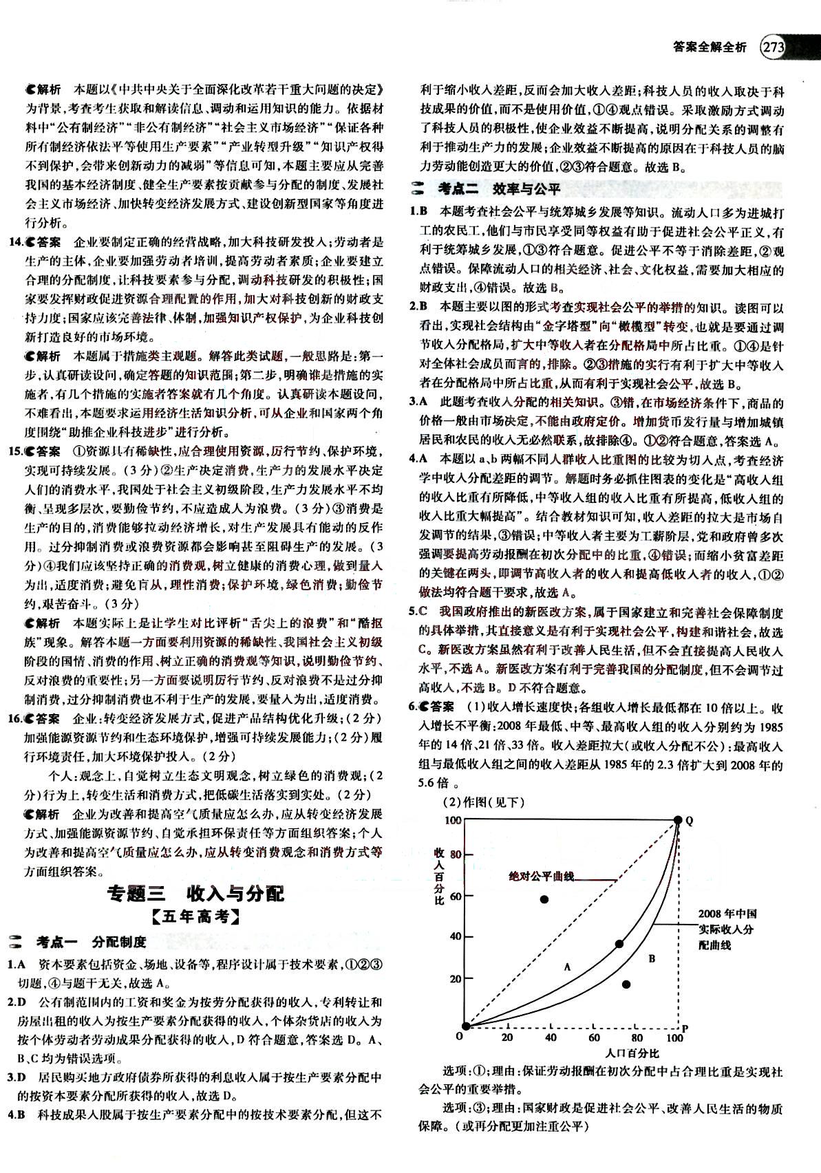 2015五年高考三年模拟-高考政治-题组训练-A版教育科学出版社 第3部分 [1]