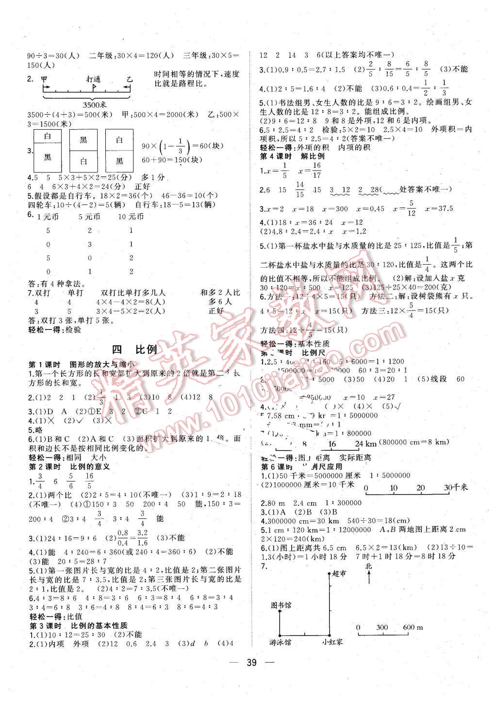 2016年課課優(yōu)課堂小作業(yè)六年級(jí)數(shù)學(xué)下冊(cè)蘇教版 第3頁