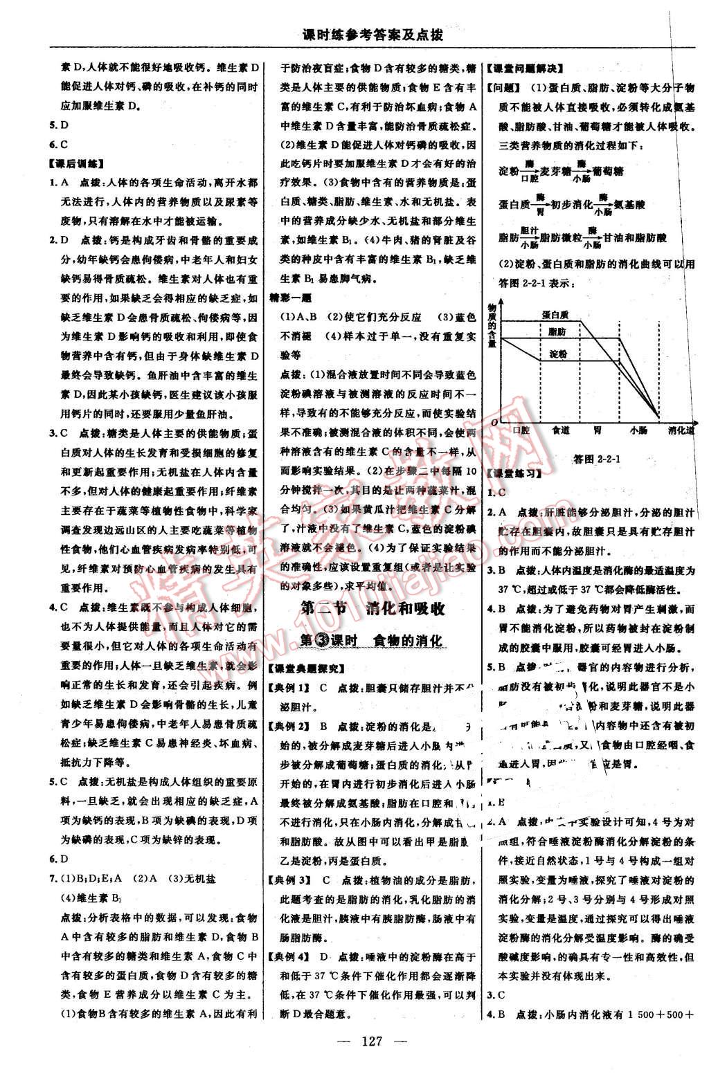 2016年點撥訓(xùn)練七年級生物下冊人教版 第13頁