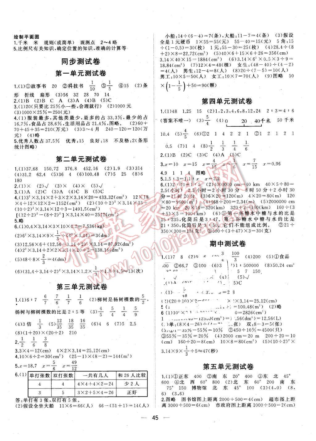 2016年課課優(yōu)課堂小作業(yè)六年級(jí)數(shù)學(xué)下冊(cè)蘇教版 第9頁