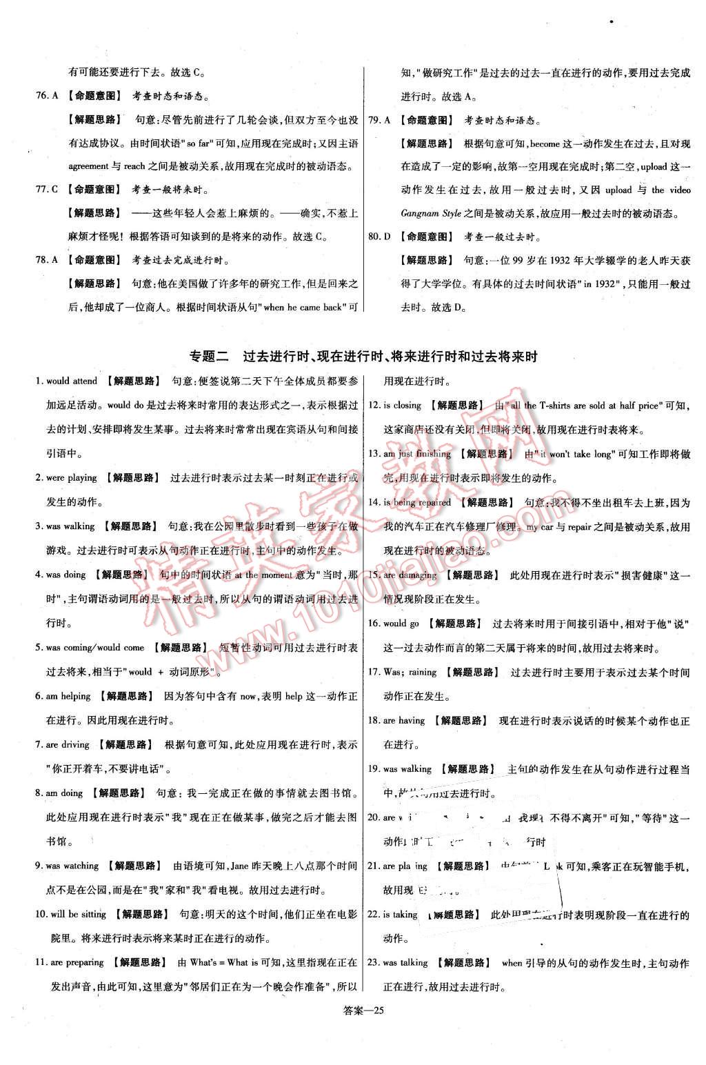 2015年金考卷活頁題選高中英語必修2譯林牛津版 第25頁