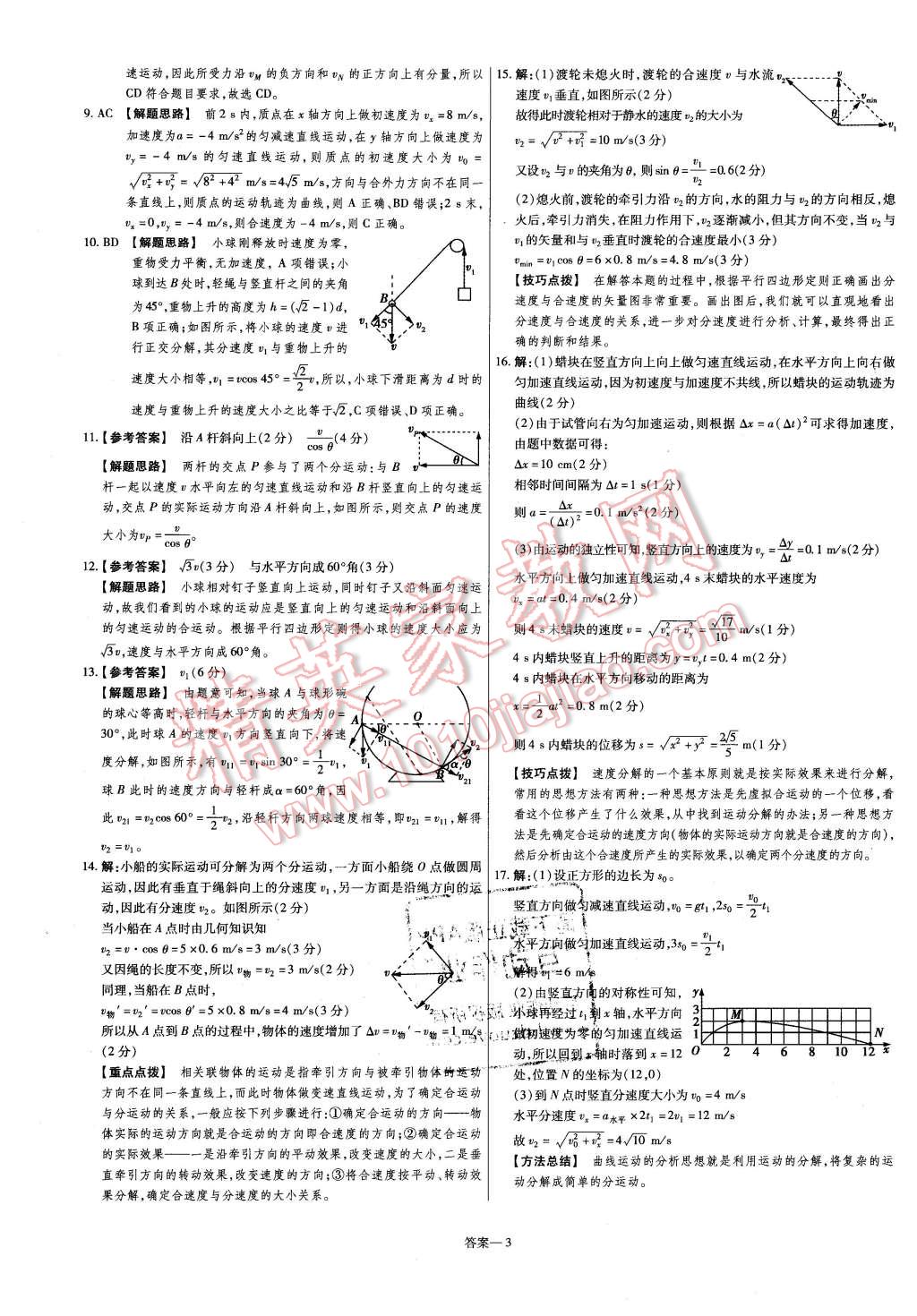 2015年金考卷活頁題選高中物理必修2教科版 第3頁