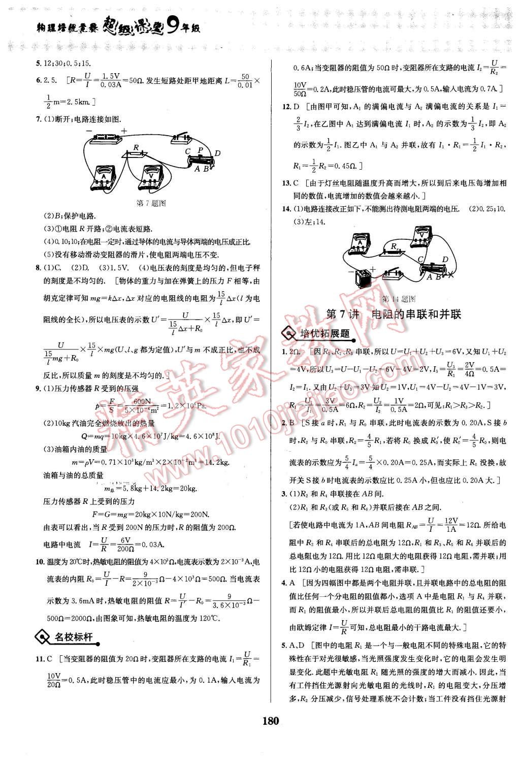 2016年物理培優(yōu)競賽超級課堂九年級 第7頁