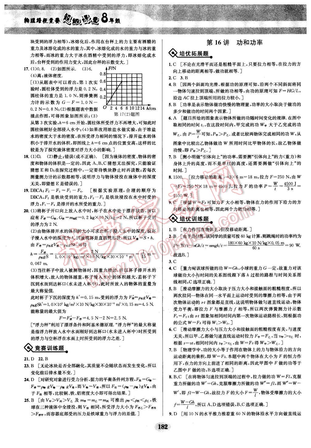 2016年物理培優(yōu)競賽超級課堂八年級 第20頁