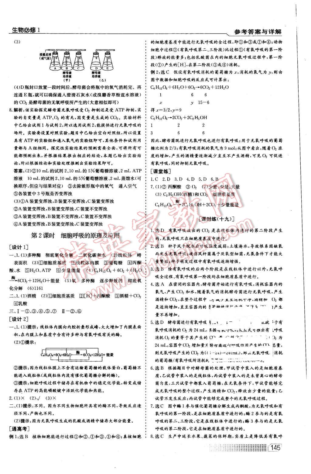 2015年高中課程標準同步訓練生物必修1人教版 第19頁