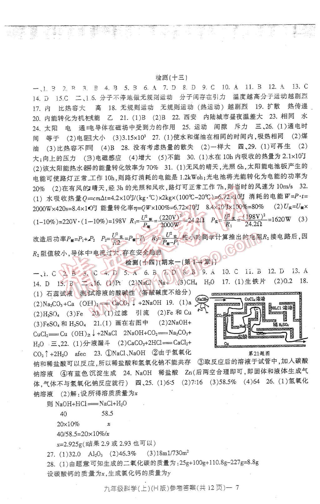 2015年新動(dòng)力初中九年級(jí)全年高分攻略科學(xué)華師大版 第7頁(yè)