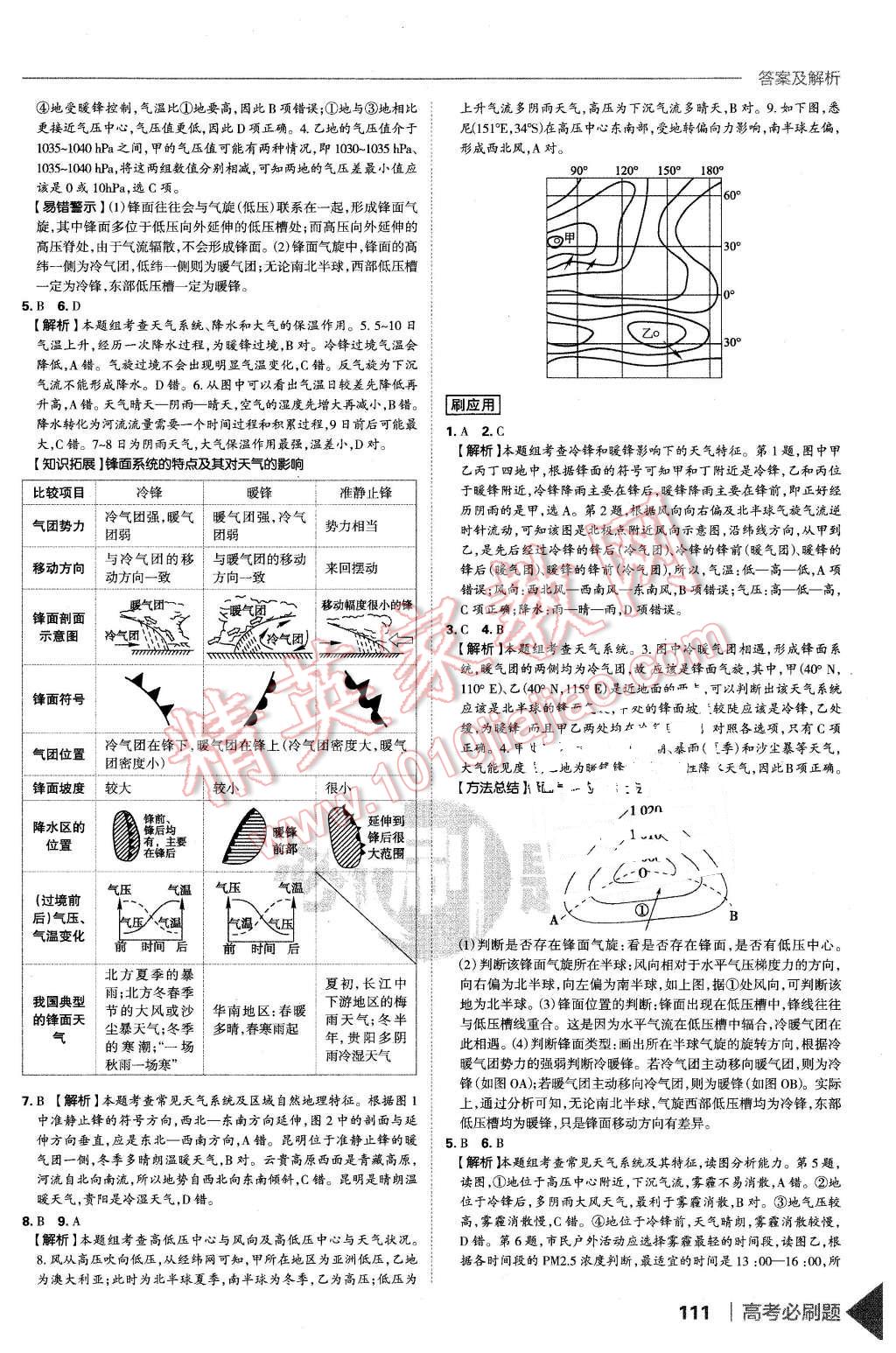 2015年高考必刷題1自然地理地理必修1 第17頁