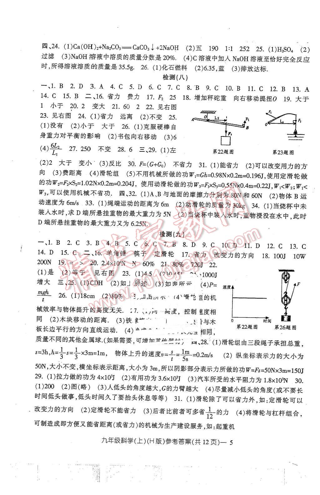 2015年新動(dòng)力初中九年級(jí)全年高分攻略科學(xué)華師大版 第5頁