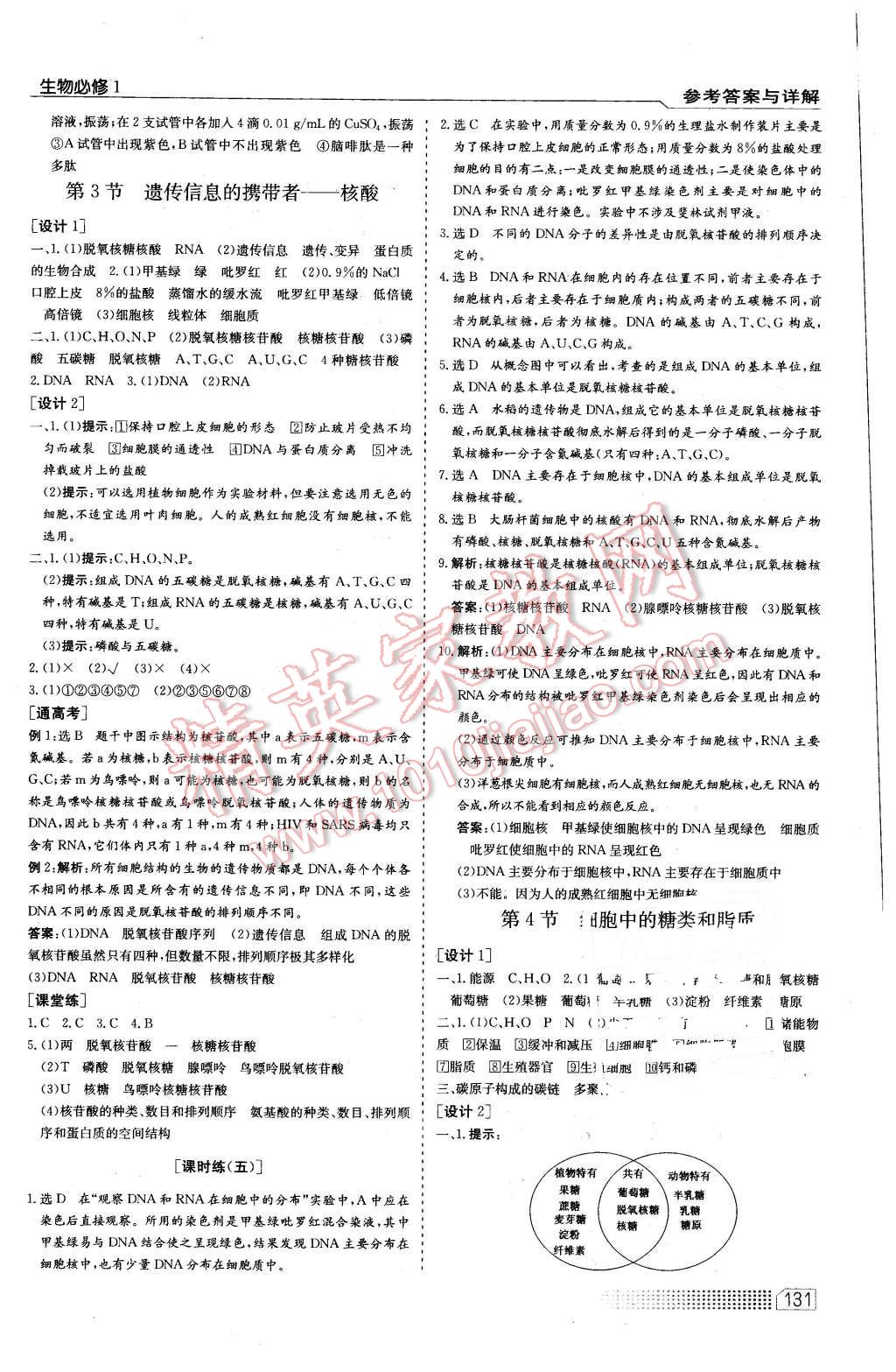 2015年高中課程標準同步訓練生物必修1人教版 第5頁