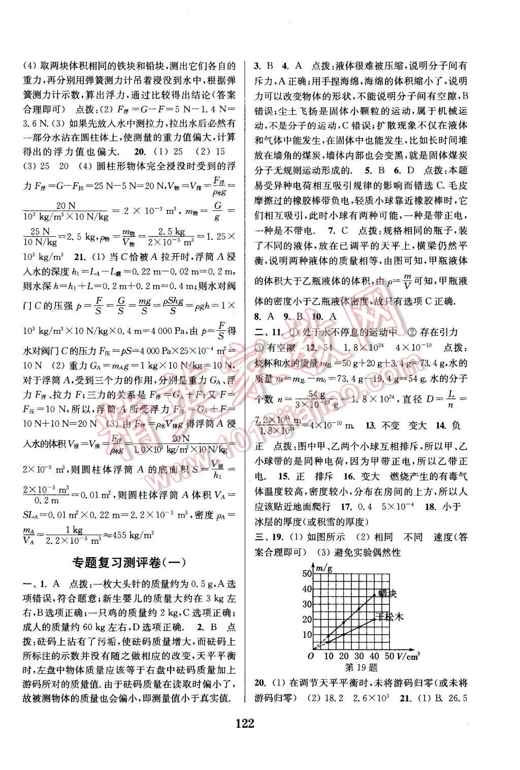 2016年通城學(xué)典初中全程測(cè)評(píng)卷八年級(jí)物理下冊(cè)蘇科版 第14頁(yè)