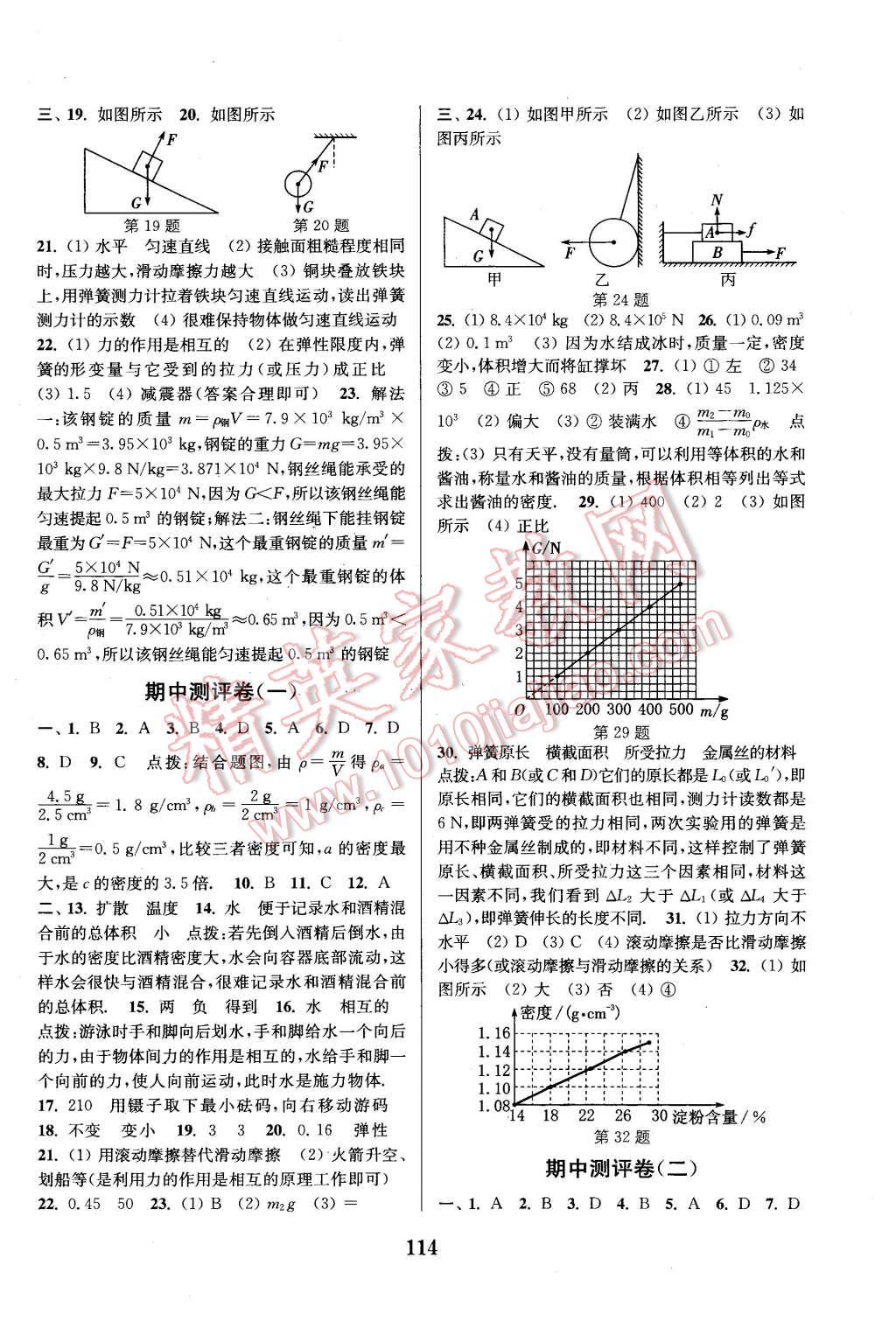 2016年通城學(xué)典初中全程測(cè)評(píng)卷八年級(jí)物理下冊(cè)蘇科版 第6頁(yè)