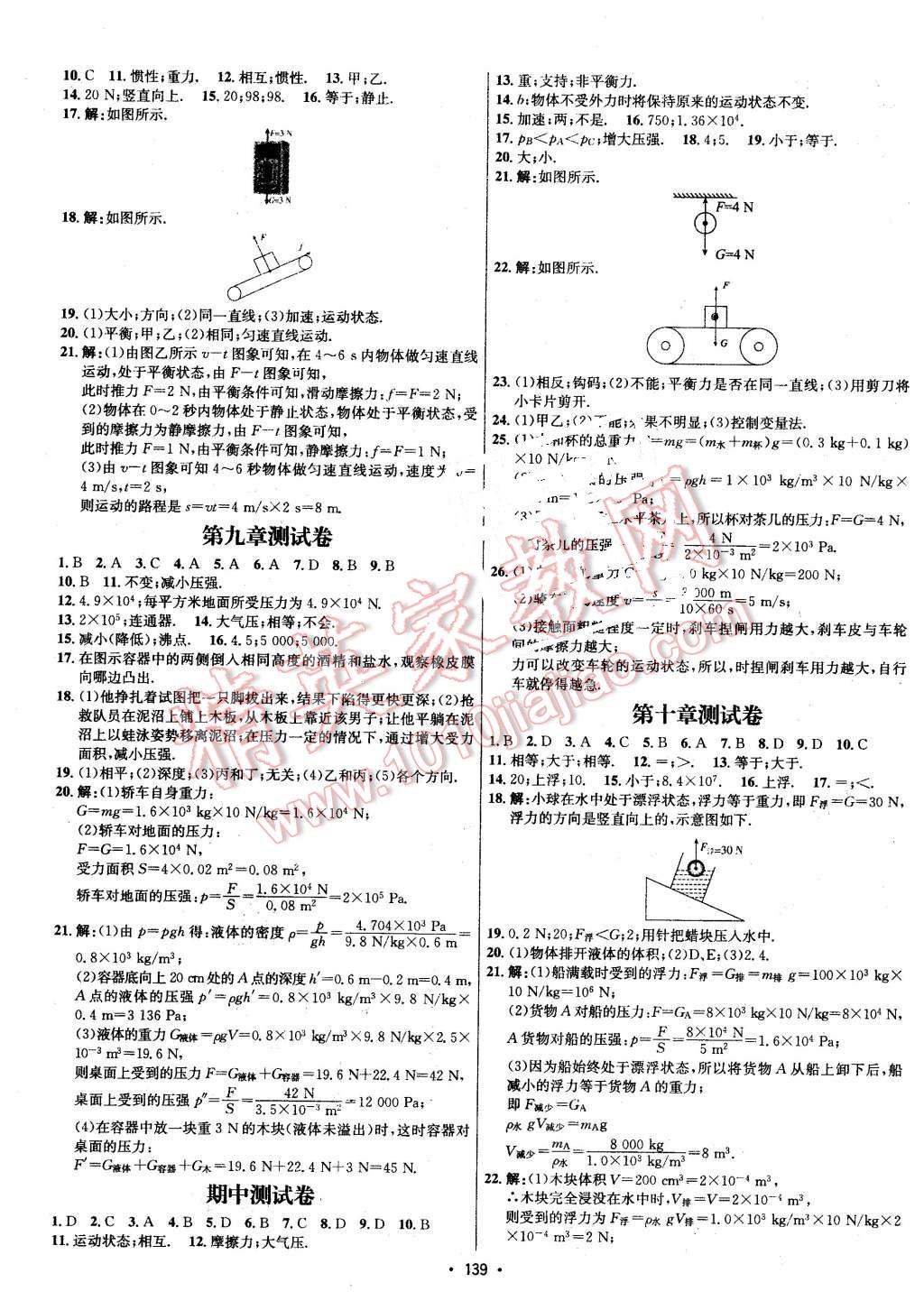 2016年優(yōu)學(xué)名師名題八年級物理下冊人教版 第7頁