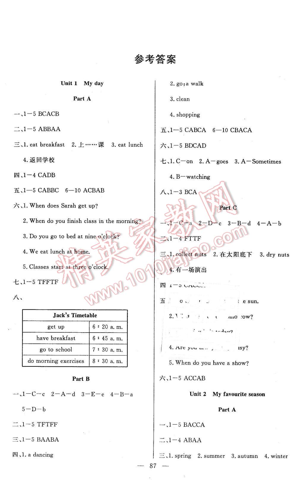 2016年百分學生作業(yè)本題練王五年級英語下冊人教PEP版 第1頁