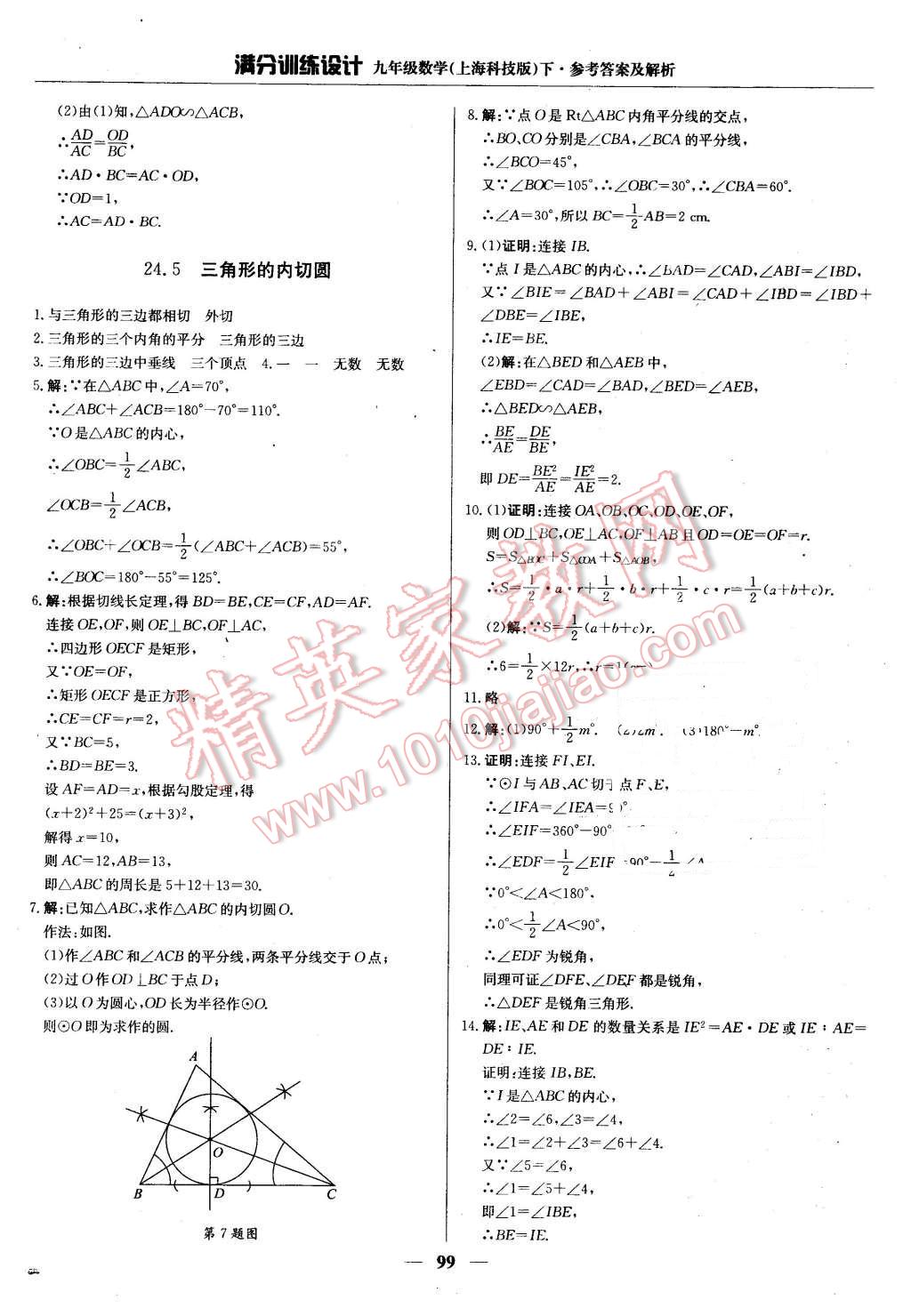 2016年滿分訓(xùn)練設(shè)計(jì)九年級(jí)數(shù)學(xué)下冊(cè)滬科版 第12頁(yè)