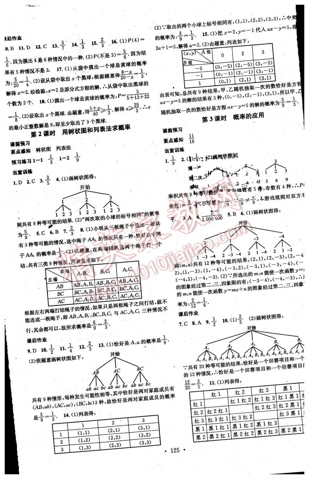 2016年名校課堂滾動(dòng)學(xué)習(xí)法九年級(jí)數(shù)學(xué)下冊(cè)滬科版 第9頁(yè)